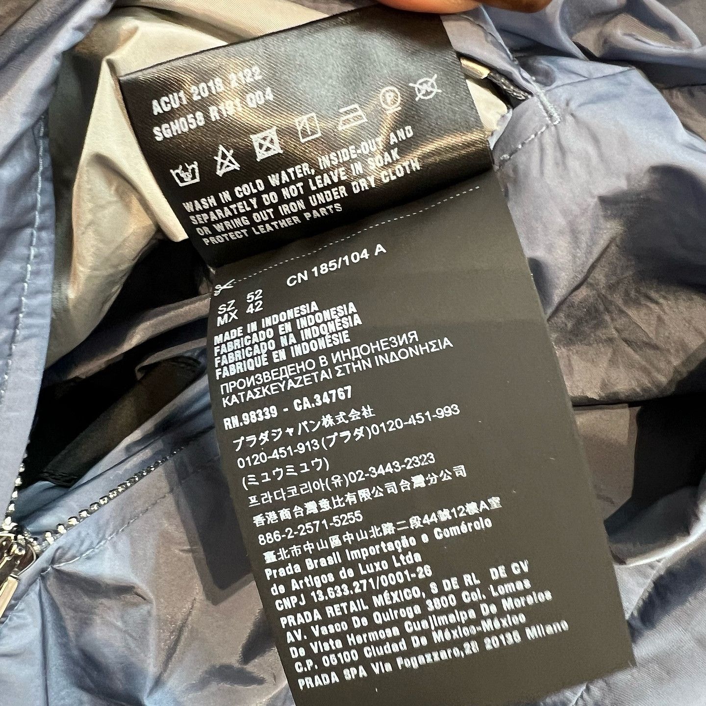 Prada Prada Reversible Nylon Jacket Size L Size US L / EU 52-54 / 3 - 4 Thumbnail