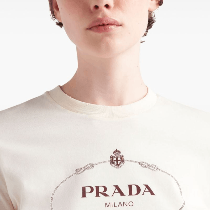 Prada Prada Logo Graphic T-Shirt Size L Size L / US 10 / IT 46 - 13 Thumbnail