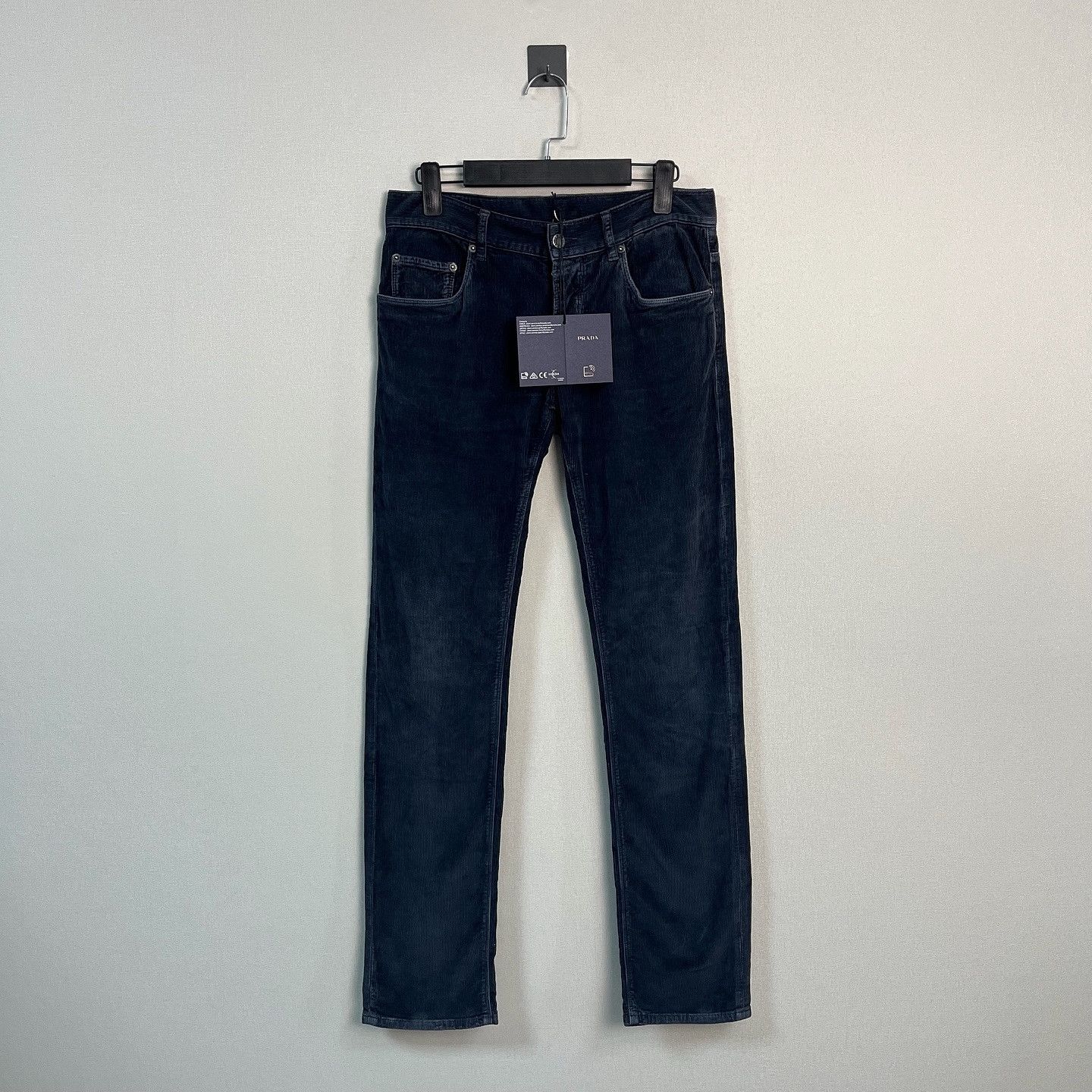 Prada Prada Navy Corduroy Casual Pants Size 30 Size US 30 / EU 46 - 6 Thumbnail