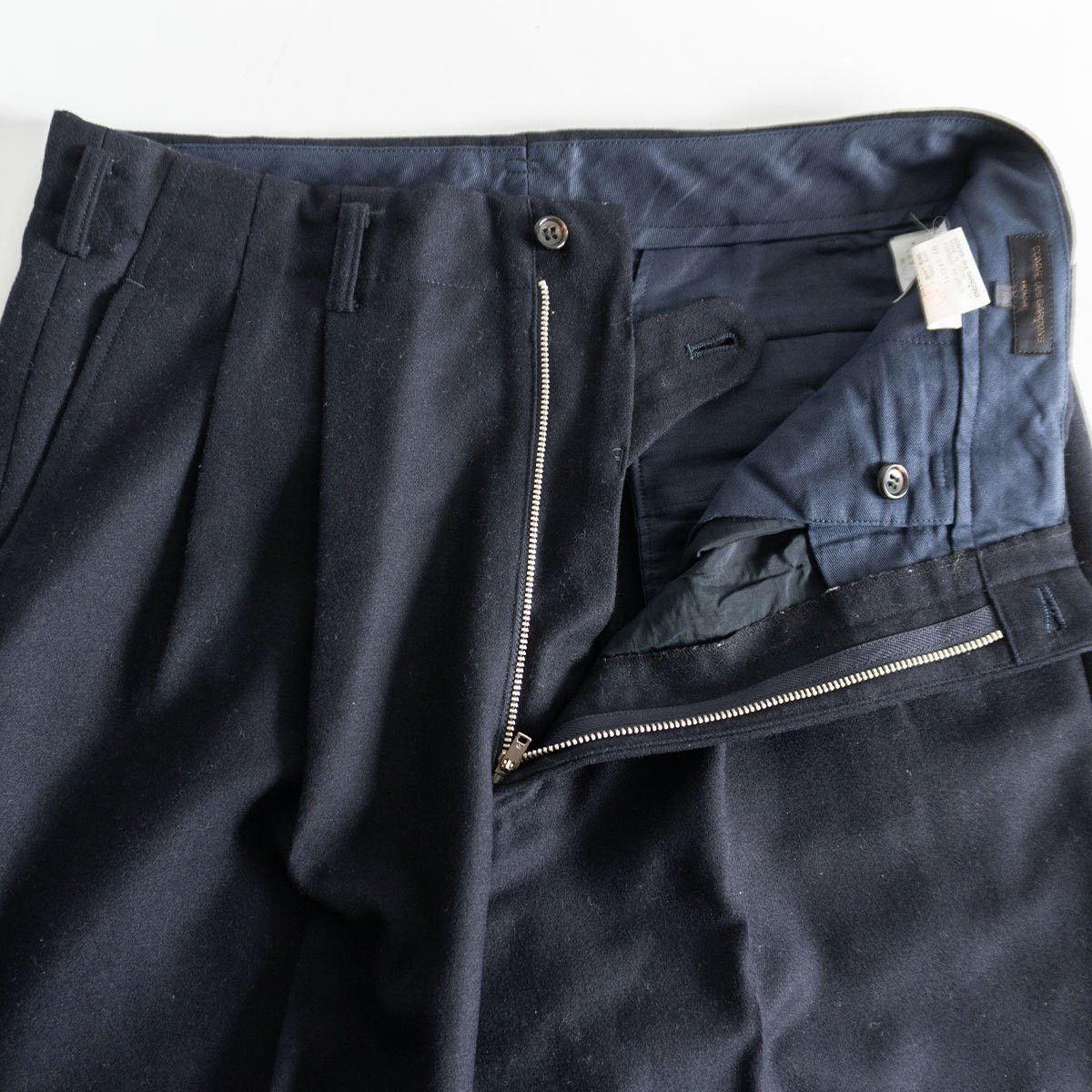 Comme des Garcons Comme des Garcons 89 80s Wool Slacks Pants Blue Size L Size US 34 / EU 50 - 5 Thumbnail