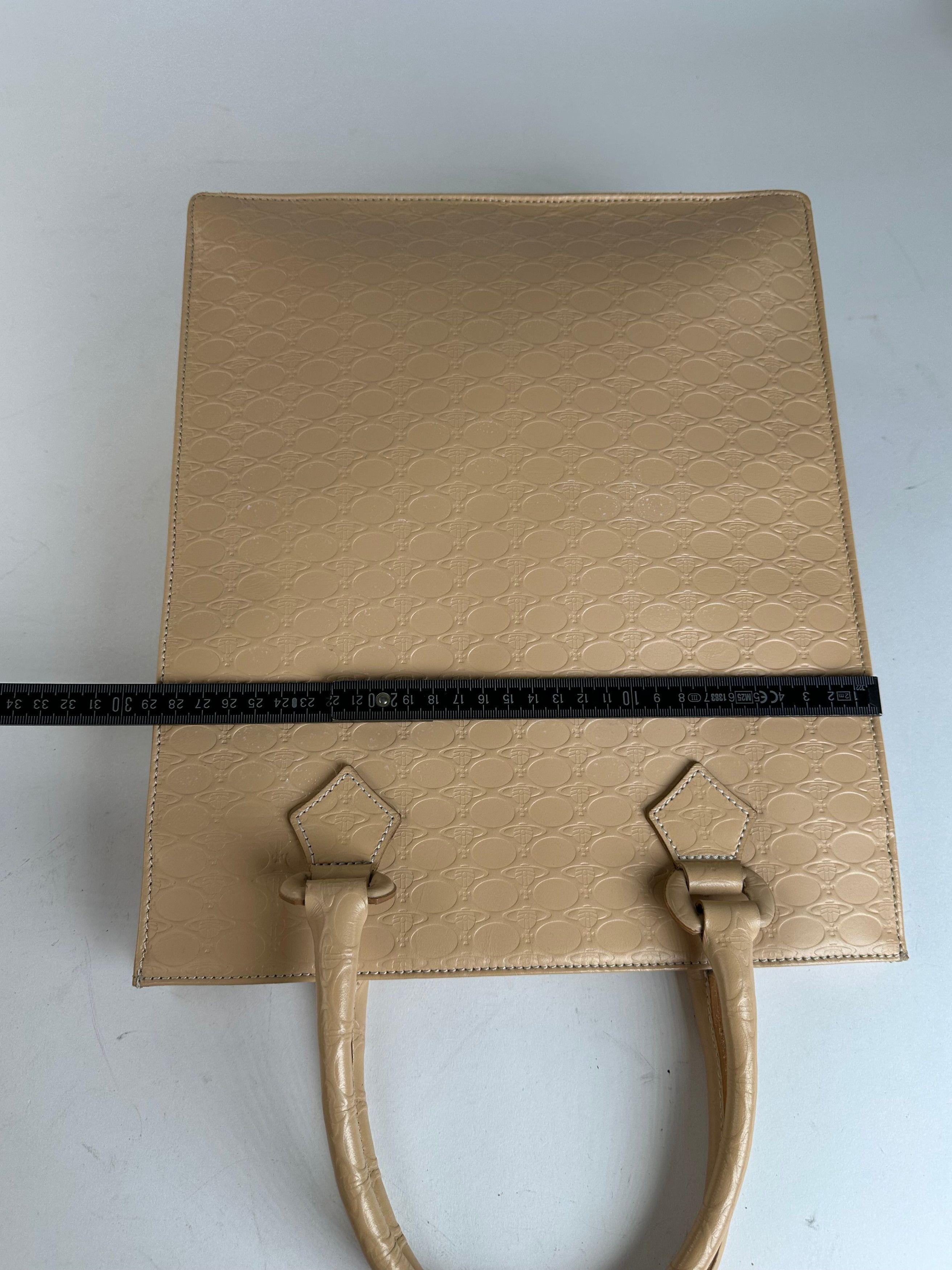 Vivienne Westwood Vintage Textured Tote Bag Beige Size ONE SIZE - 11 Thumbnail