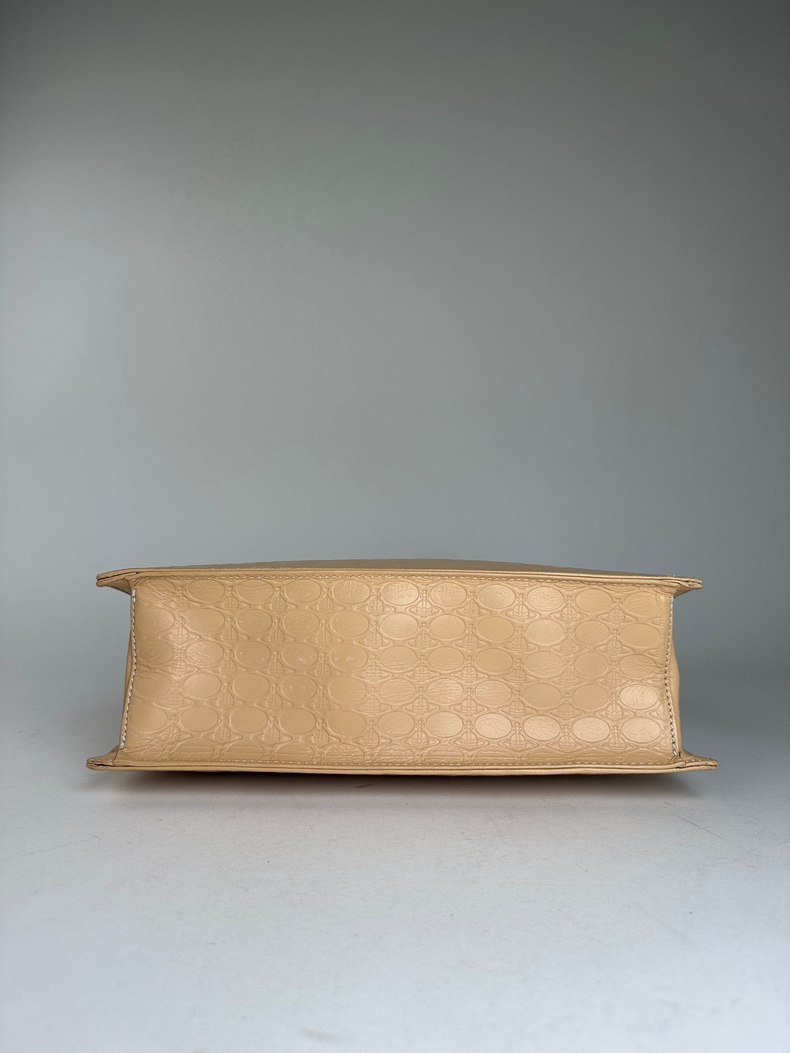 Vivienne Westwood Vintage Textured Tote Bag Beige Size ONE SIZE - 8 Thumbnail