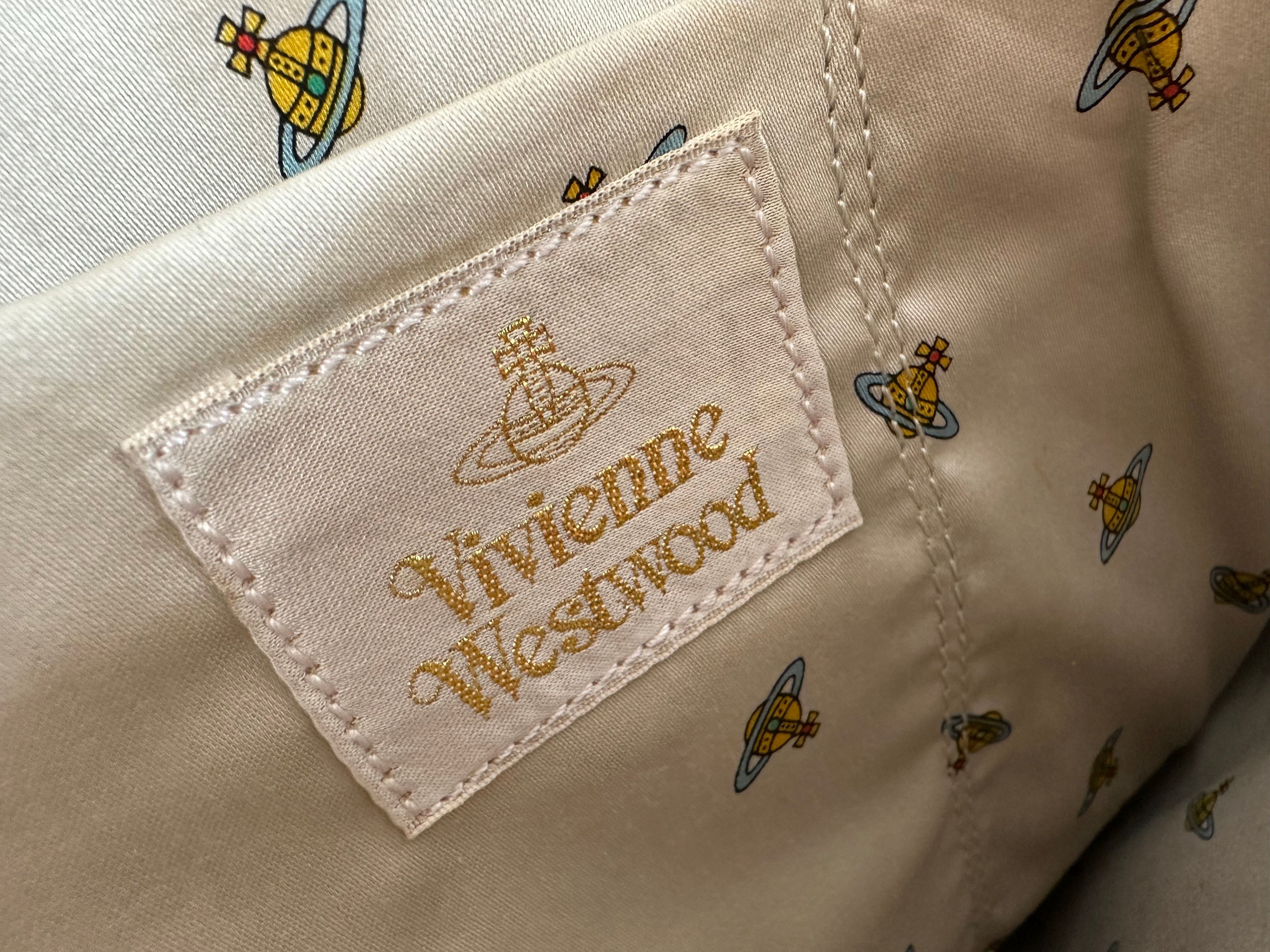 Vivienne Westwood Vintage Textured Tote Bag Beige Size ONE SIZE - 4 Thumbnail
