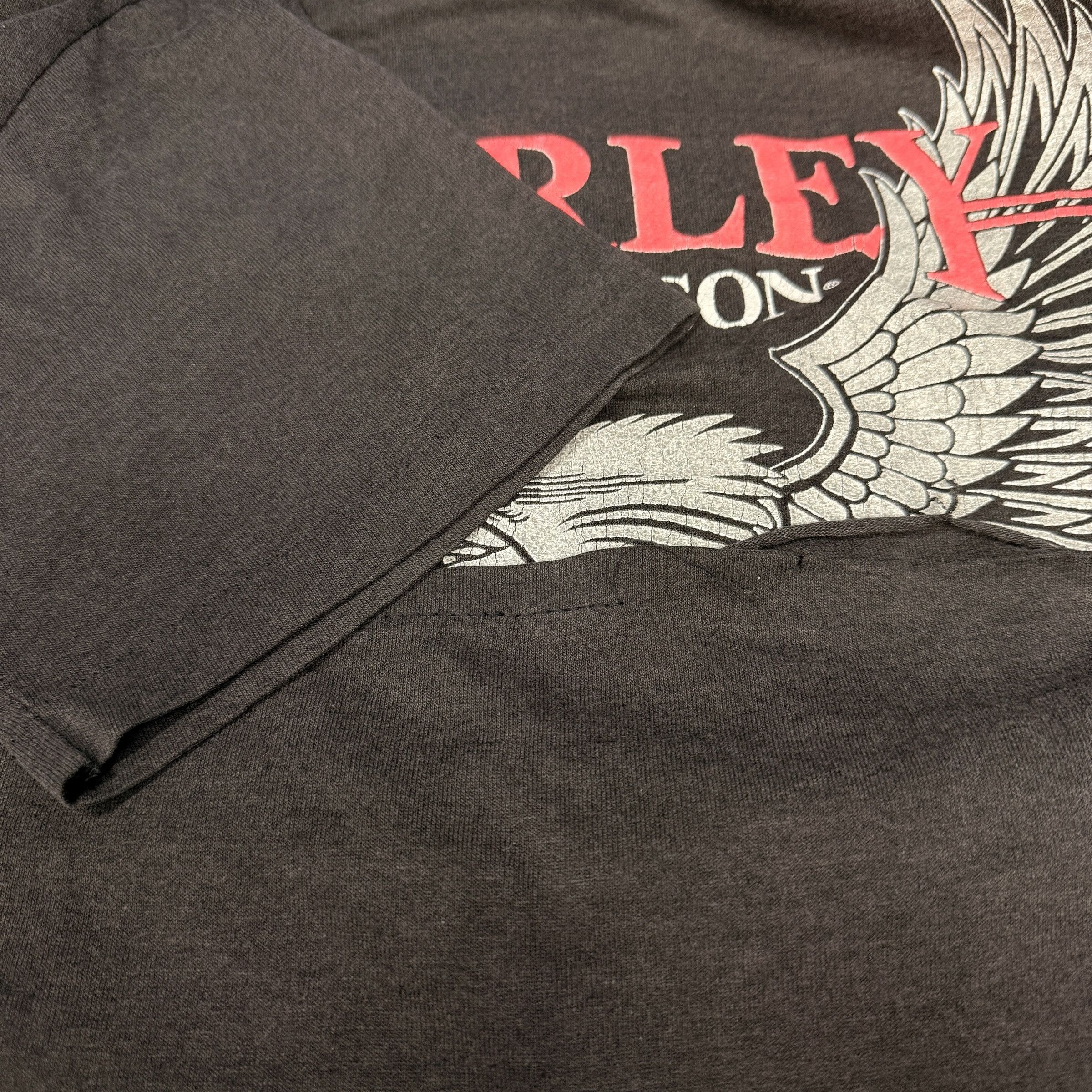 Harley Davidson Harley Davidson LANCE M. WARD EAGLE 90s Vintage Tee Size L Size US L / EU 52-54 / 3 - 4 Thumbnail