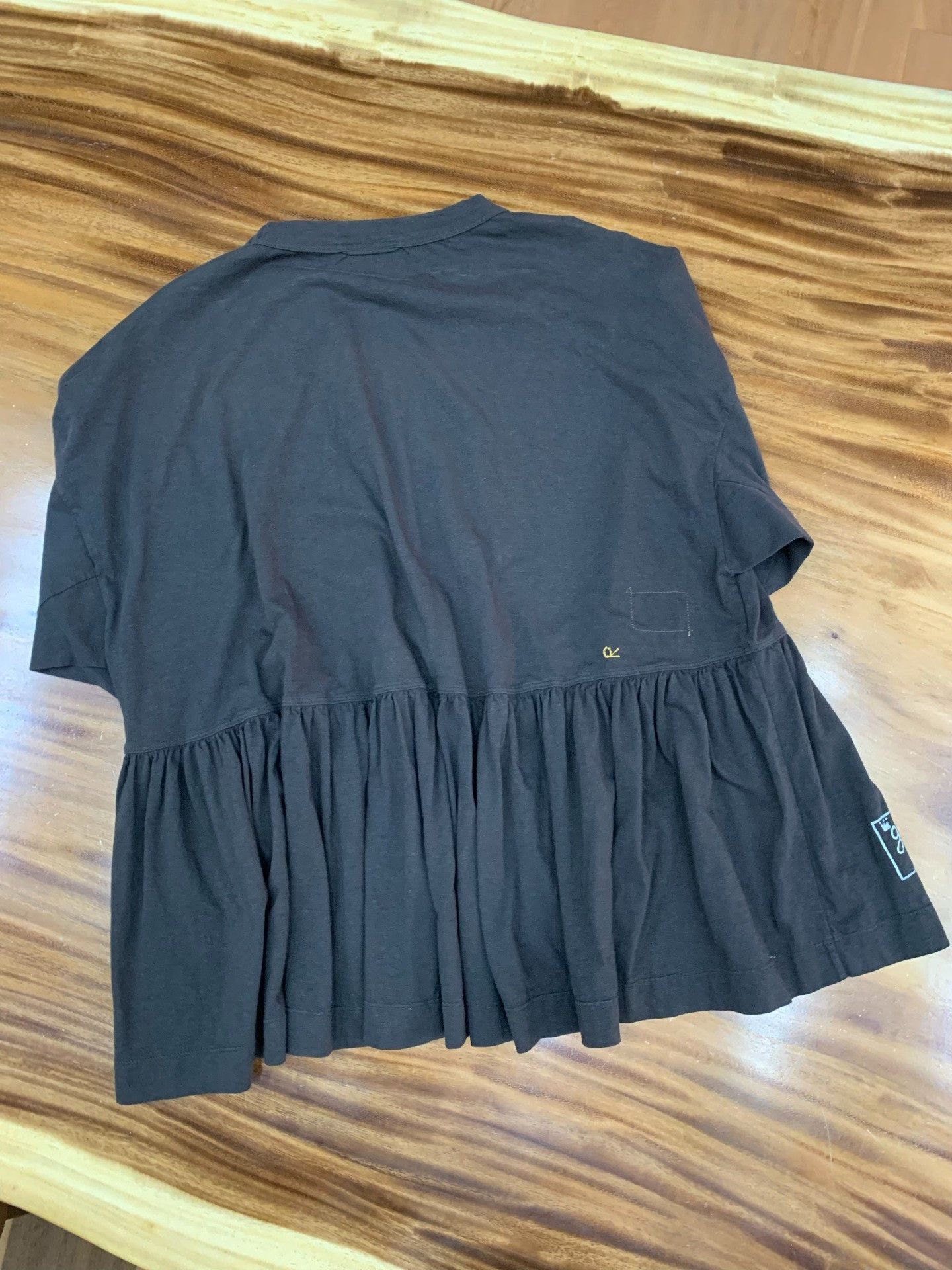 45rpm 45r New Ruffled Black Top Size M / US 6-8 / IT 42-44 - 3 Thumbnail
