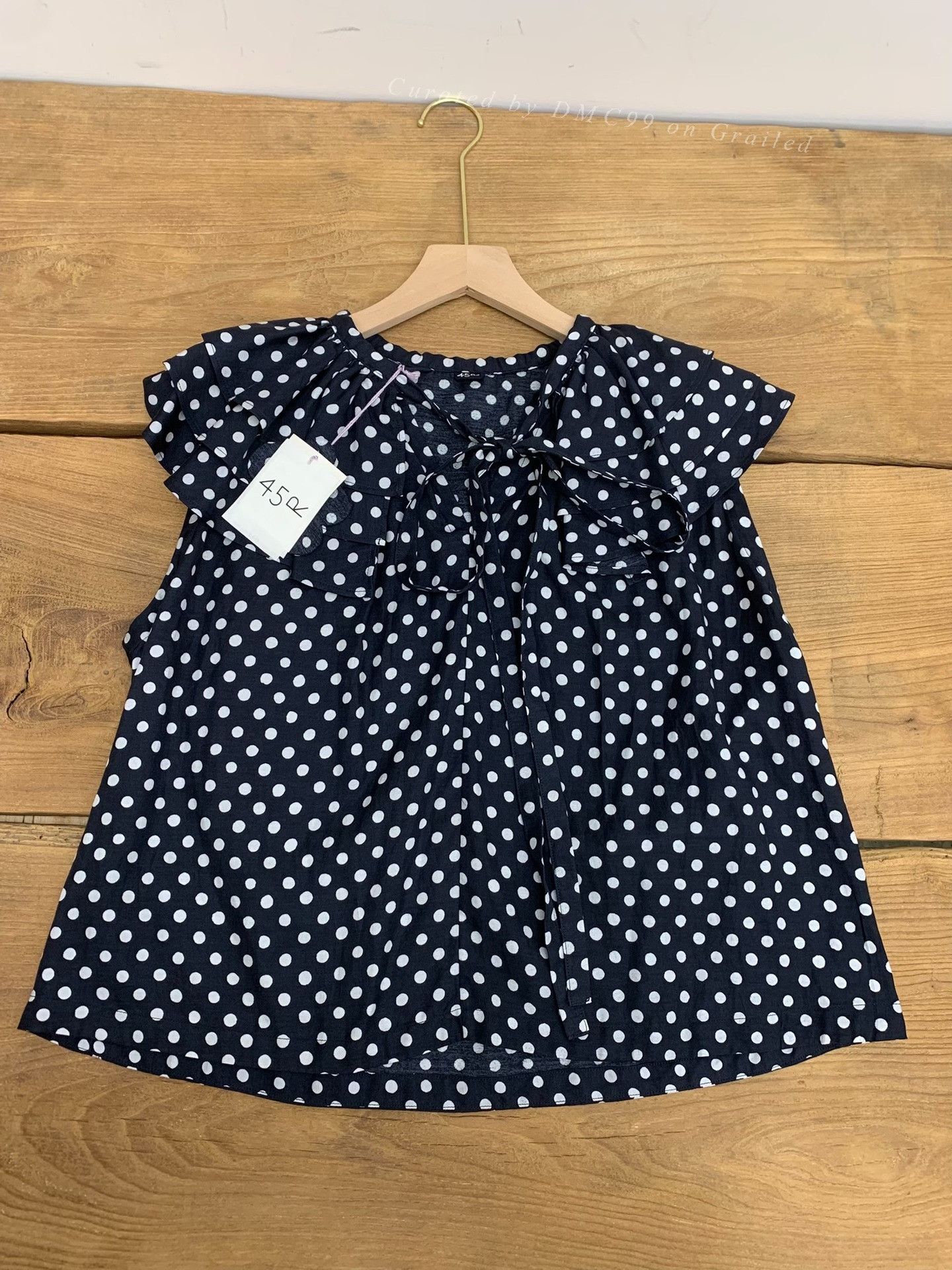 45rpm 45R Women's Polka Dot Sleeveless Tank Size M / US 6-8 / IT 42-44 - 5 Thumbnail