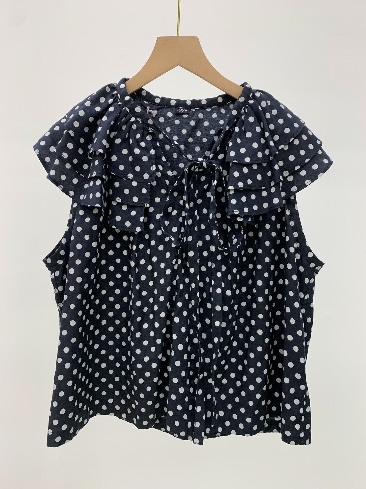 45rpm 45R Women's Polka Dot Sleeveless Tank Size M / US 6-8 / IT 42-44 - 3 Thumbnail