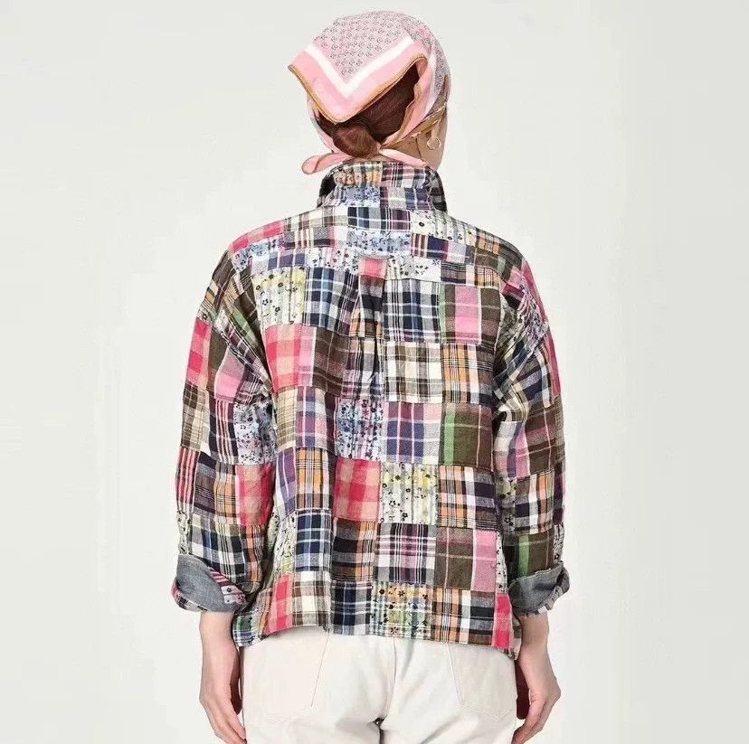 45rpm 45R Linen Patchwork Unisex Shirt Size M / US 6-8 / IT 42-44 - 7 Thumbnail