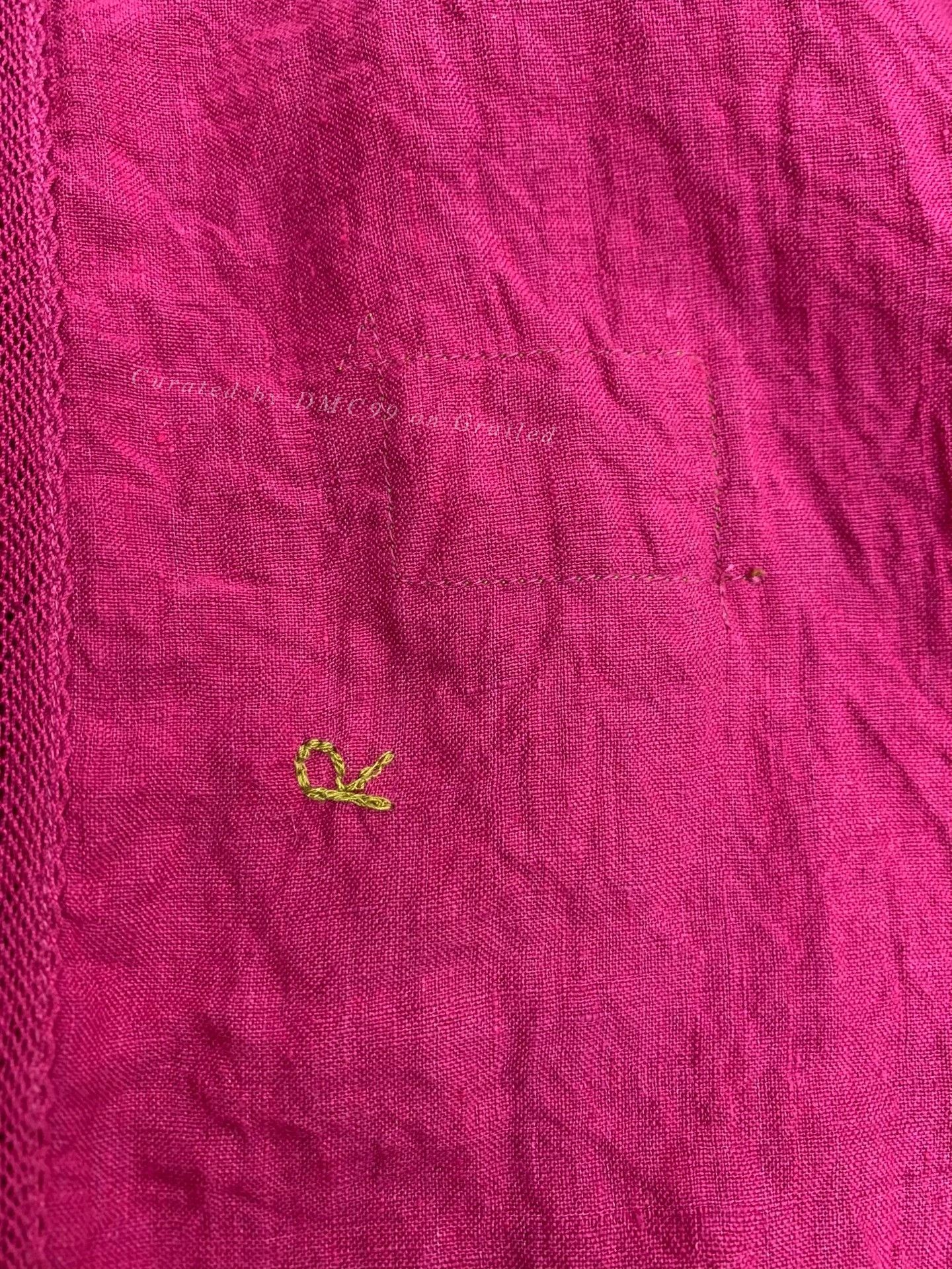 45rpm 45R 100% Linen Pink Short Sleeve Babydoll Top Size L / US 10 / IT 46 - 7 Thumbnail