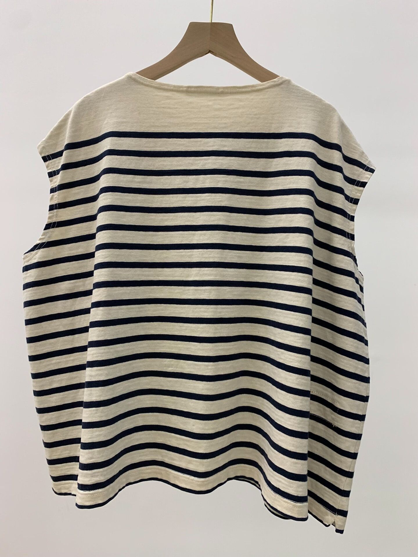 45rpm 45R Sleeveless Striped T-Shirt Size M / US 6-8 / IT 42-44 - 3 Thumbnail