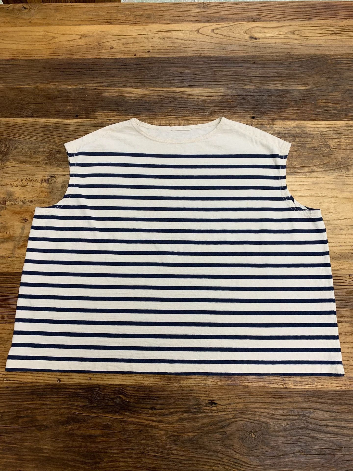 45rpm 45R Sleeveless Striped T-Shirt Size M / US 6-8 / IT 42-44 - 4 Thumbnail