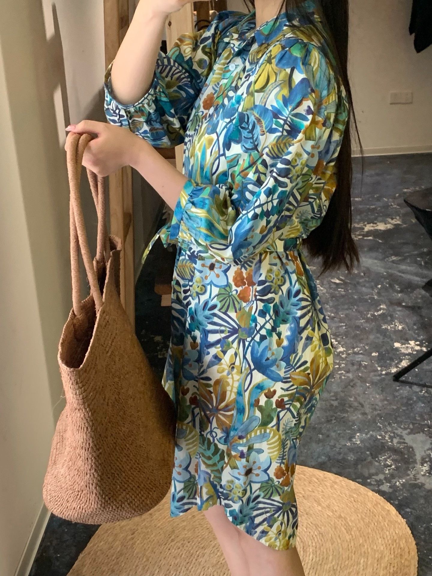 Other ICICLE Printed Puff Sleeve Dress Size M / US 6-8 / IT 42-44 - 9 Thumbnail