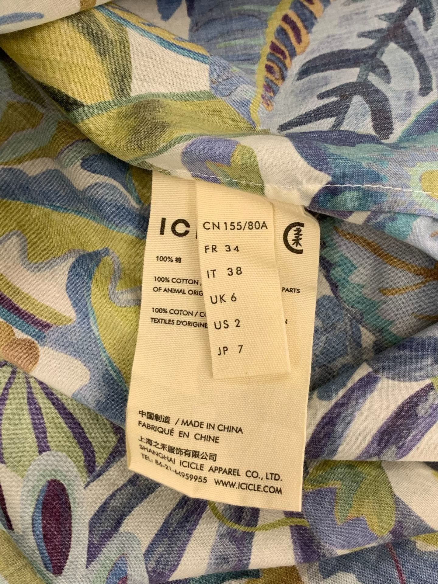 Other ICICLE Printed Puff Sleeve Dress Size M / US 6-8 / IT 42-44 - 7 Thumbnail