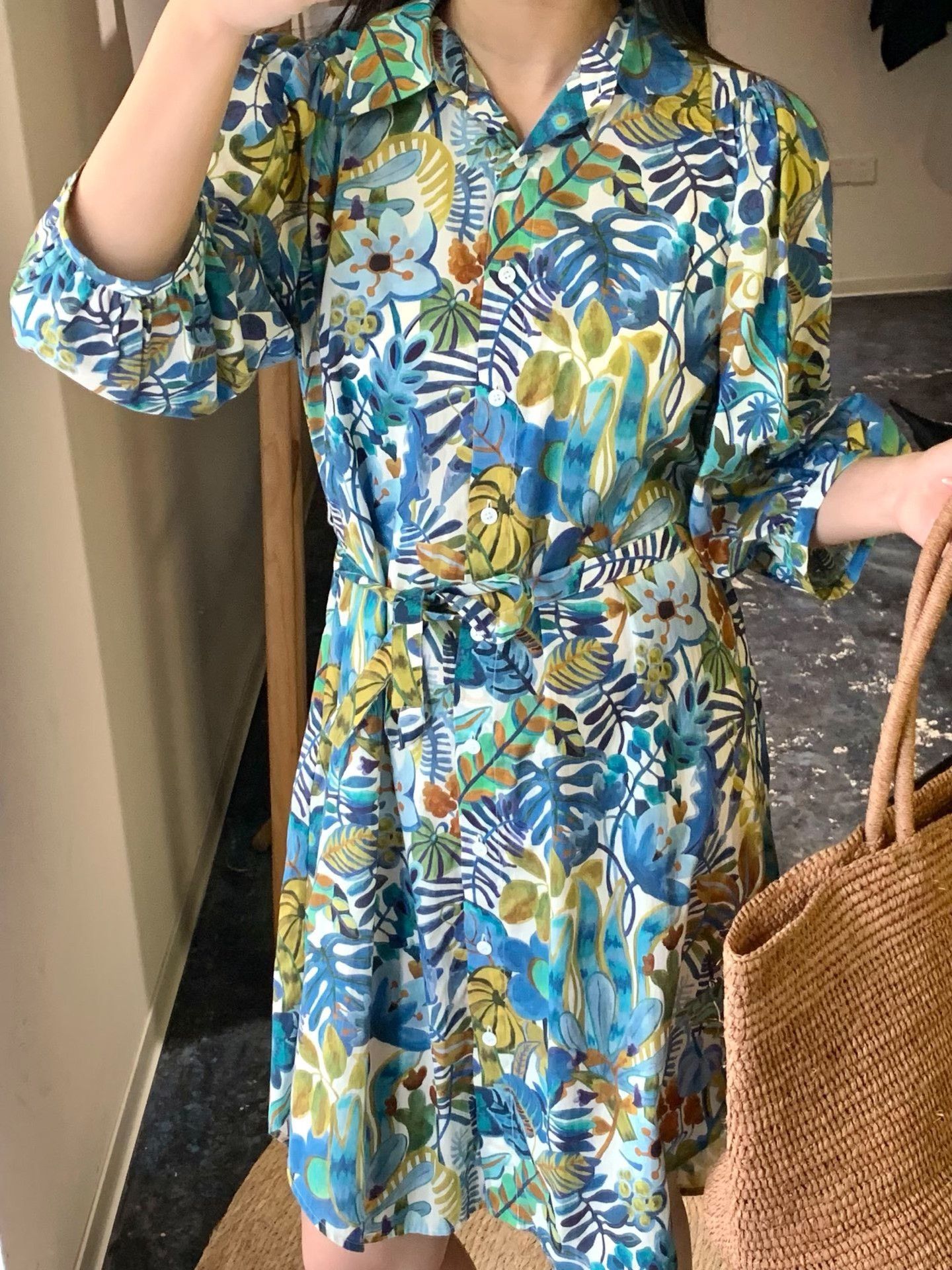 Other ICICLE Printed Puff Sleeve Dress Size M / US 6-8 / IT 42-44 - 8 Thumbnail