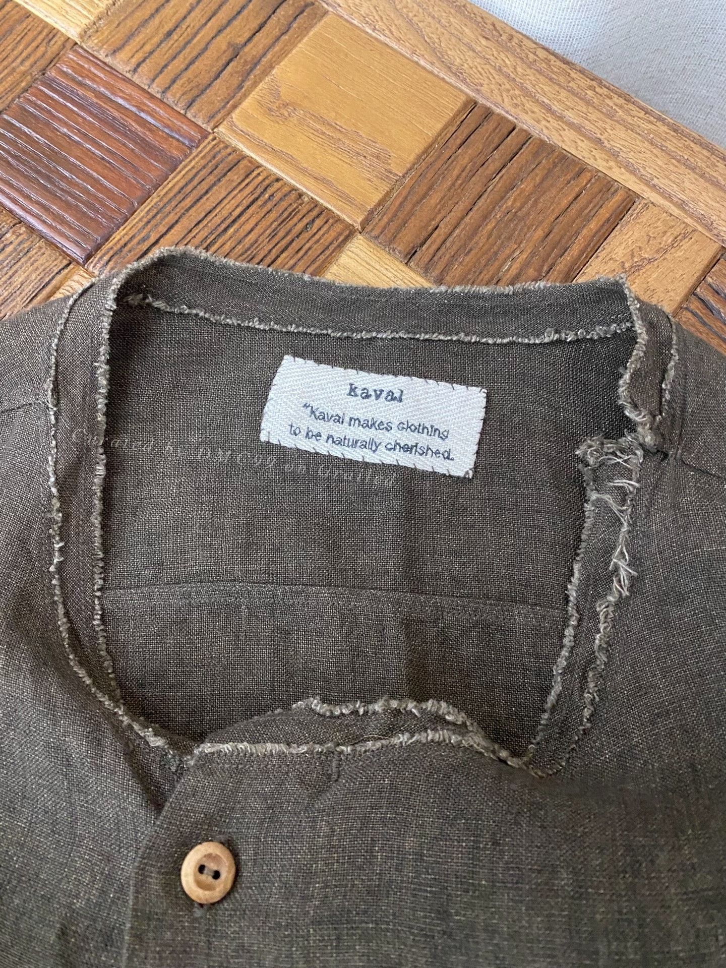 KAVU Kaval Linen Brown Loose Top Size US M / EU 48-50 / 2 - 5 Thumbnail