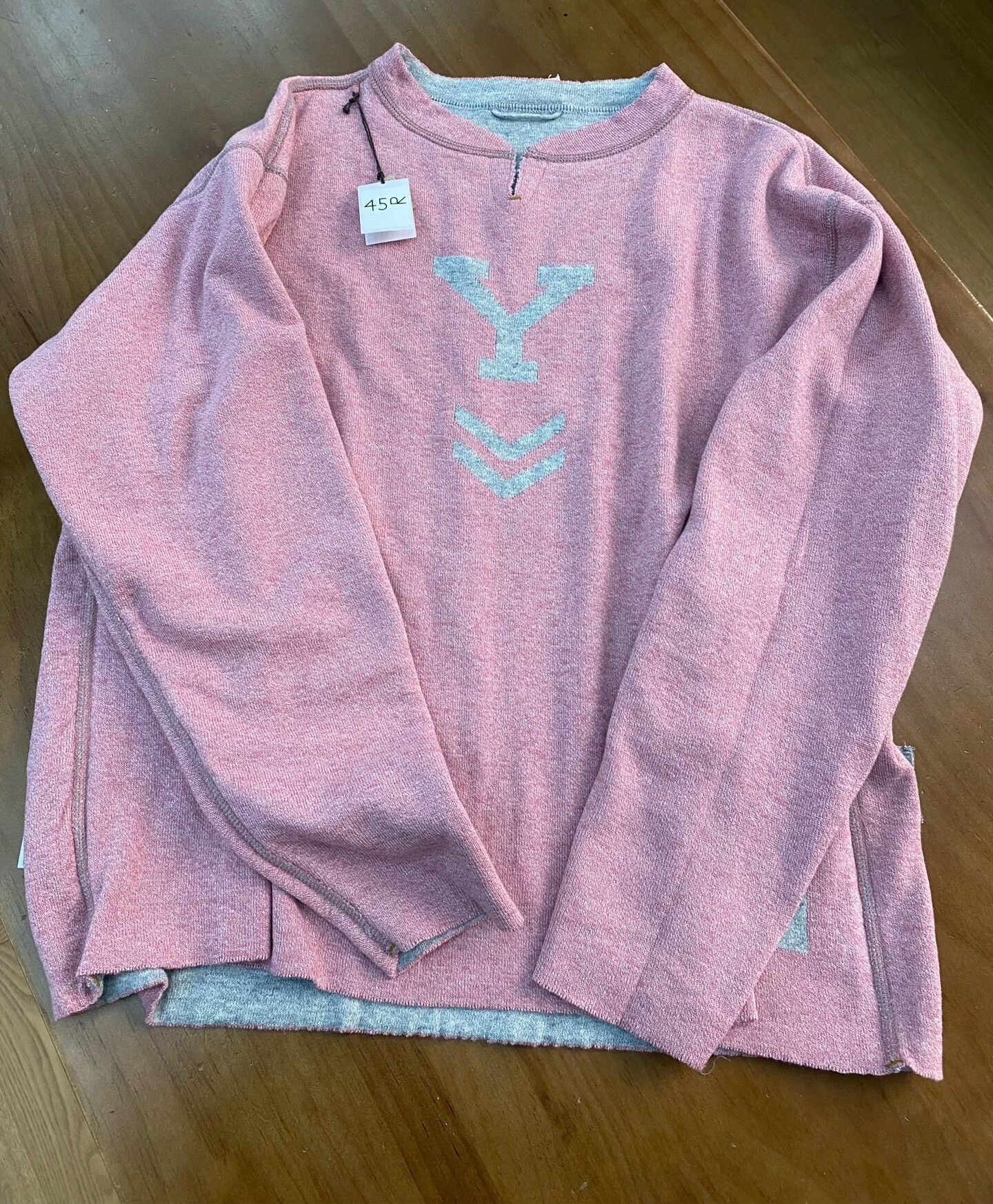 45rpm 45R Reversible Cotton Jacquard Logo Henley T-Shirt Size US M / EU 48-50 / 2 - 5 Thumbnail