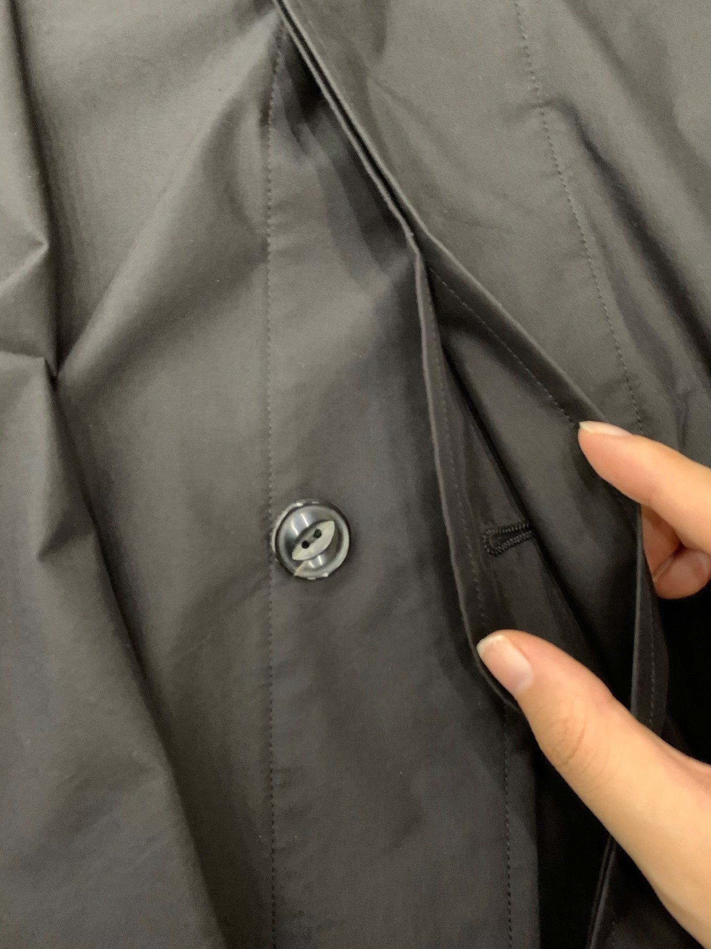 Other New Arts Black Loose Trench Coat Size M / US 6-8 / IT 42-44 - 5 Thumbnail