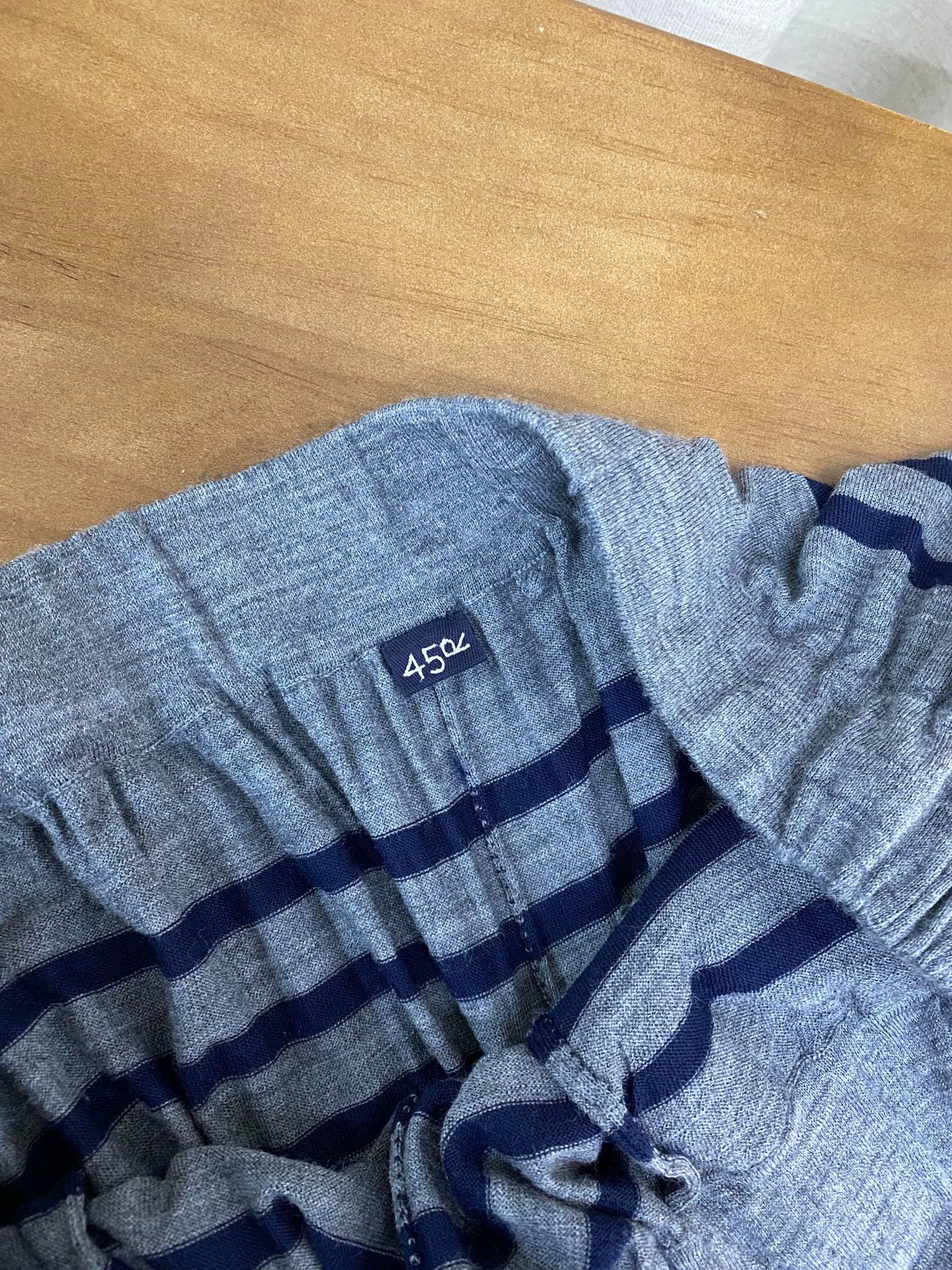 45rpm 45R Brushed Striped Wool Casual Pants Size 32" / US 10 / IT 46 - 5 Thumbnail