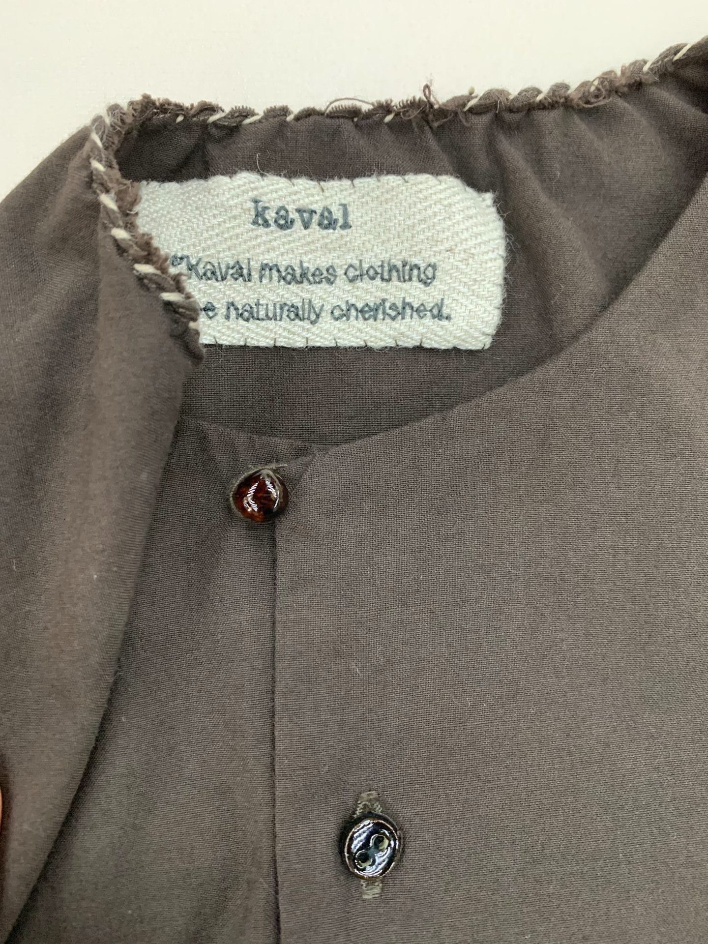 KAVU Kaval Collarless Shirt Size US M / EU 48-50 / 2 - 5 Thumbnail