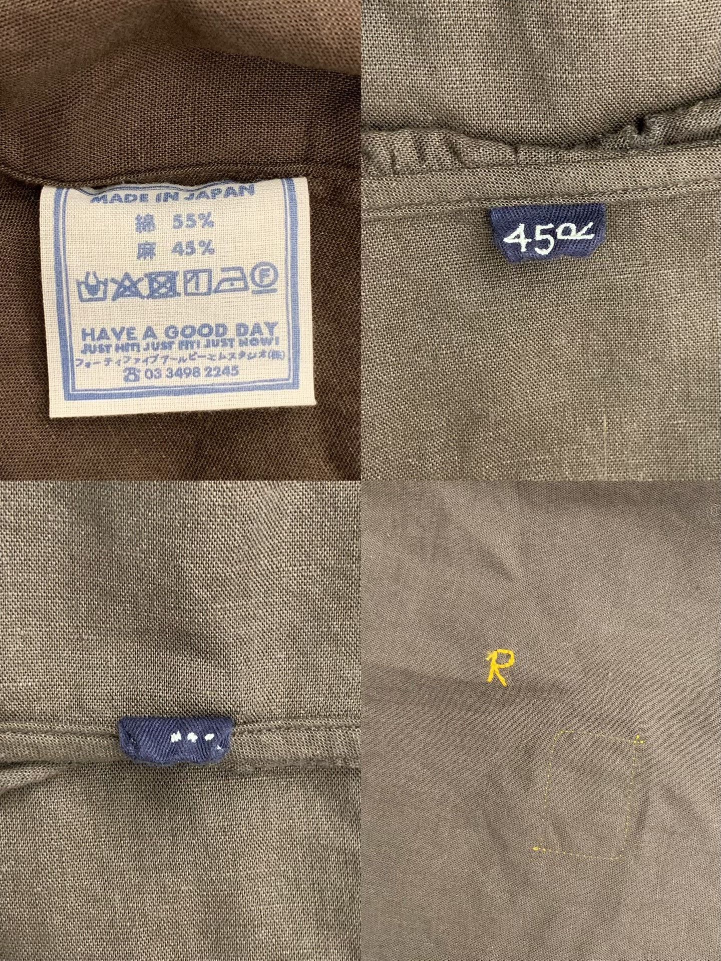 45rpm 45R Cotton-Linen Hollow-Out Pleated Shirt Coat Size L / US 10 / IT 46 - 4 Thumbnail