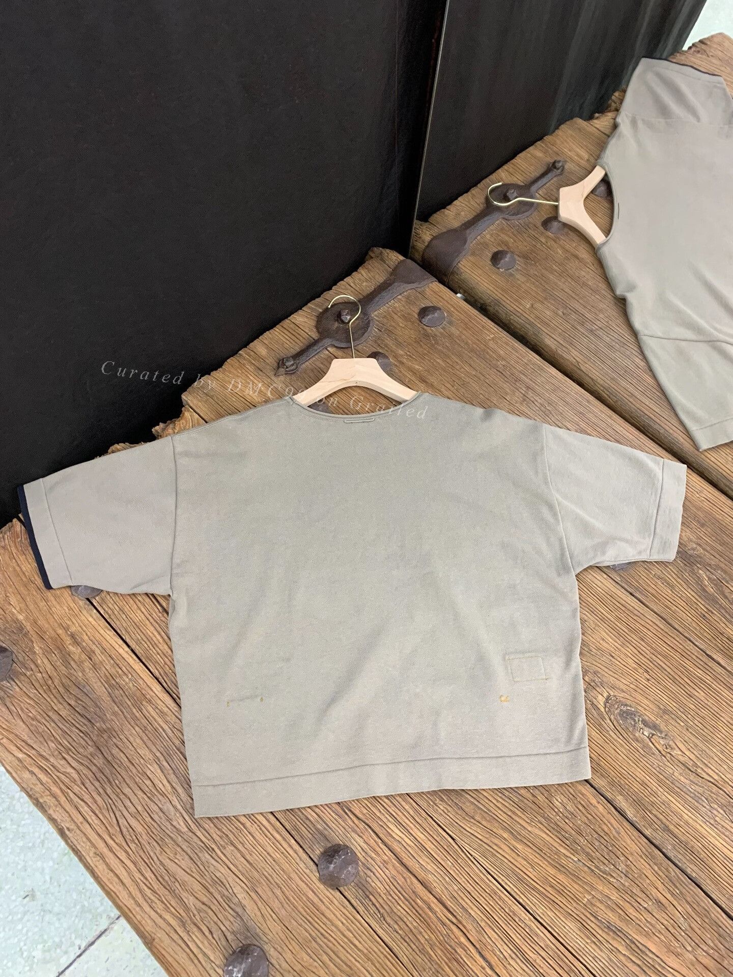 45rpm 45R Gray-Green Knit Short-Sleeve Top Size US S / EU 44-46 / 1 - 3 Thumbnail