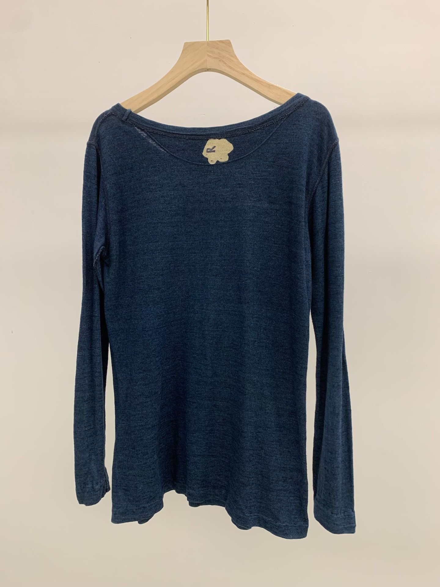 45rpm 45R Indigo Embroidered Vintage Cotton Top Size M / US 6-8 / IT 42-44 - 2 Thumbnail