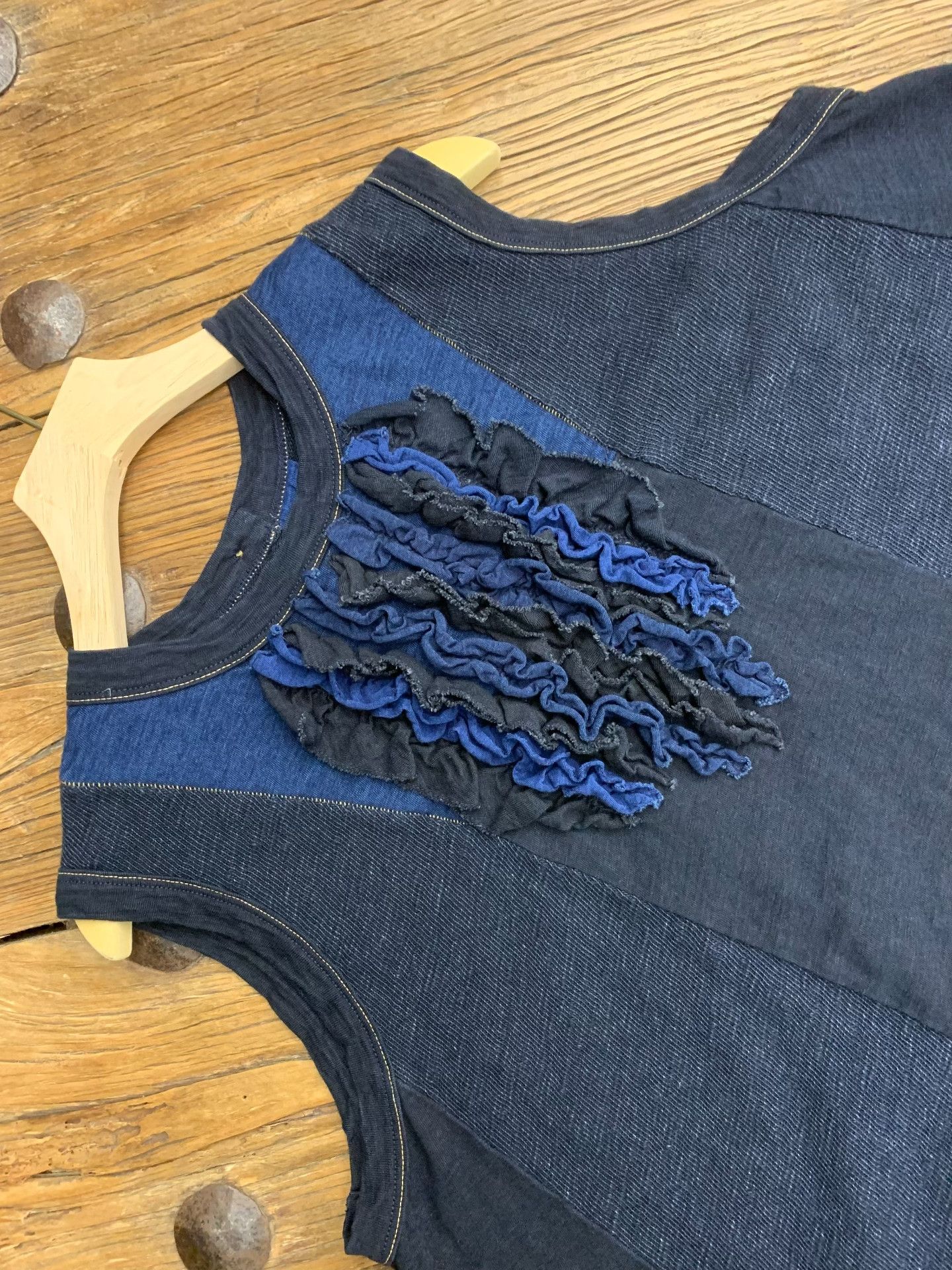 45rpm 45R Vegetable Dyed Lace Knit Vest Size M / US 6-8 / IT 42-44 - 6 Thumbnail