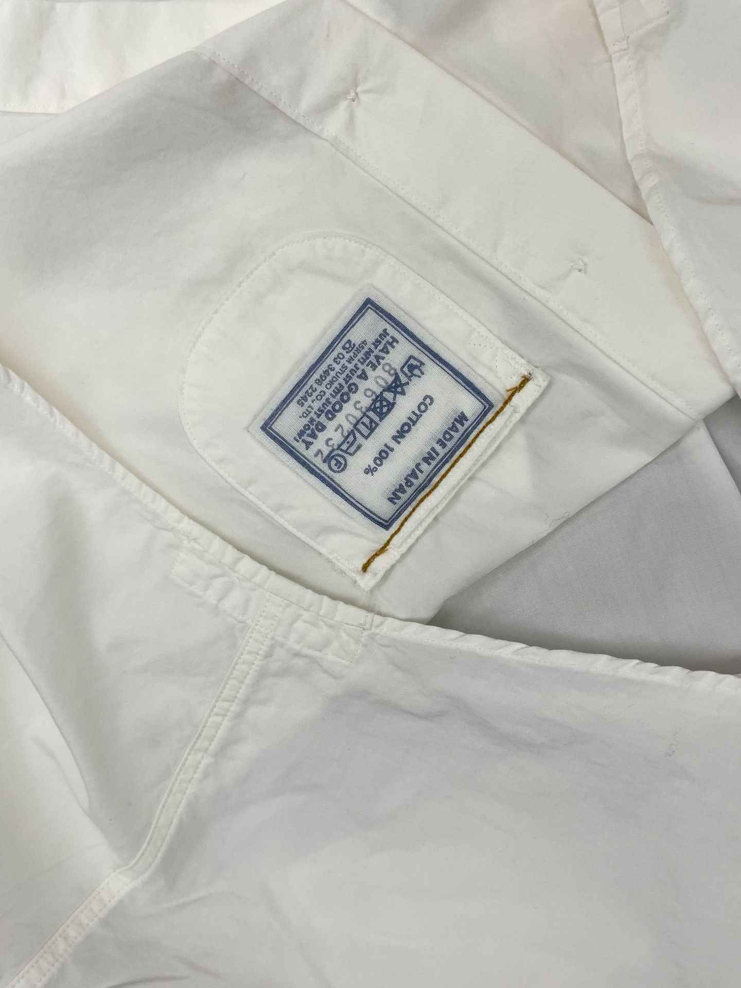 45rpm 45R Navy Seahorse Logo White Shirt Size US M / EU 48-50 / 2 - 5 Thumbnail