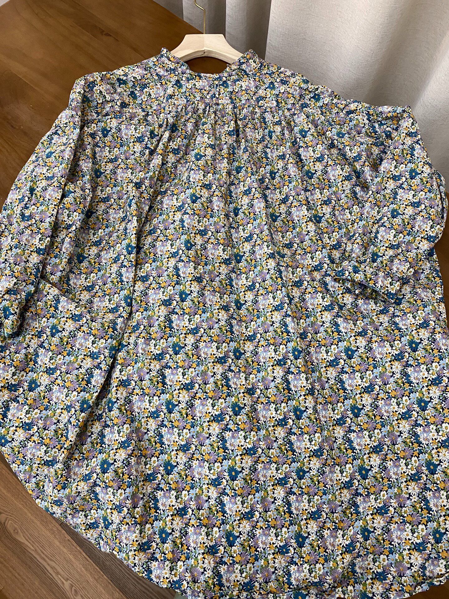 Daniela Gregis Daniela Gregis Vintage Cotton Floral Shirt Dress Size M / US 6-8 / IT 42-44 - 2 Thumbnail