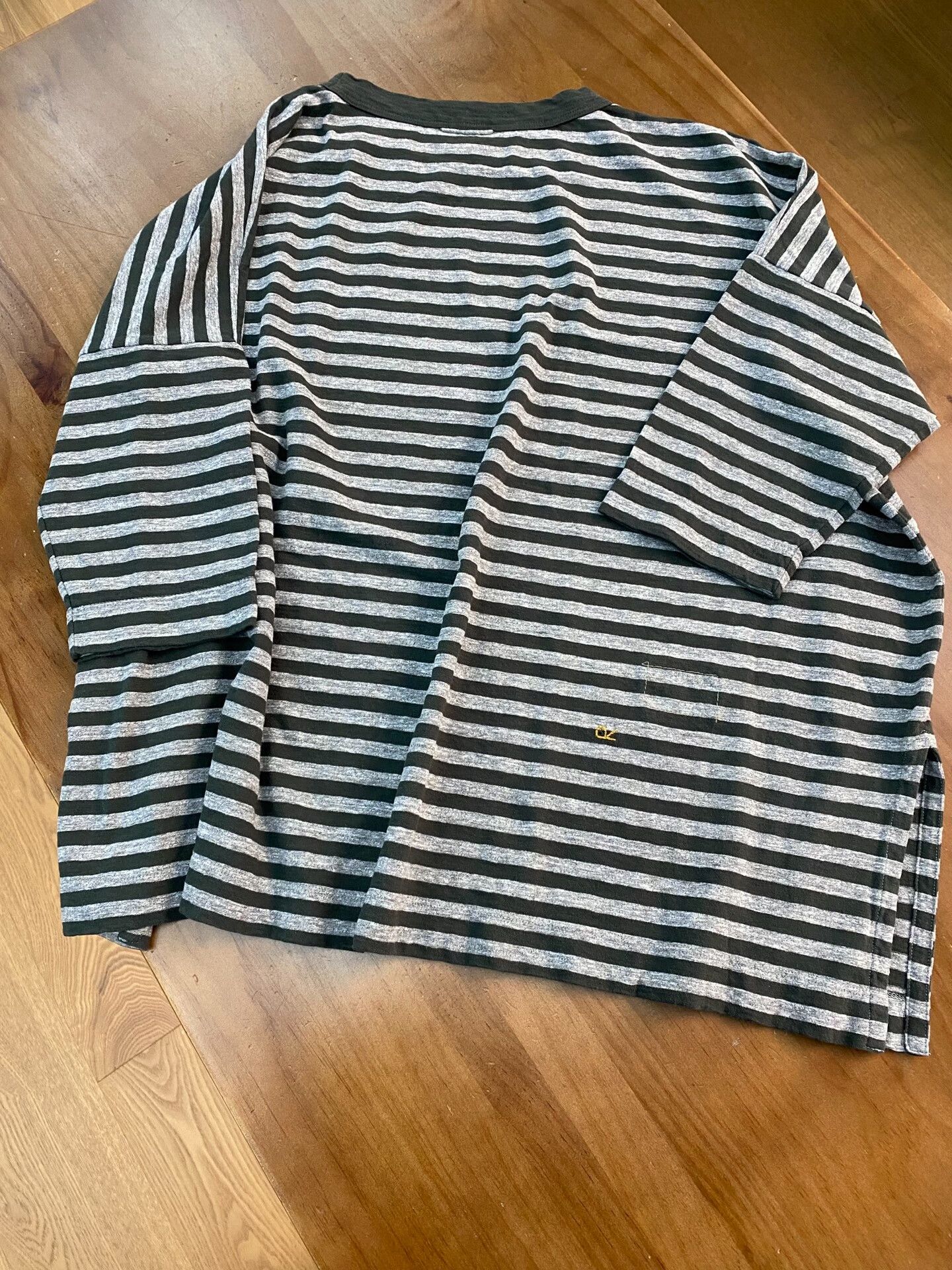 45rpm 45r Flamingo Loose Cotton Stripe T-shirt Size M / US 6-8 / IT 42-44 - 5 Thumbnail