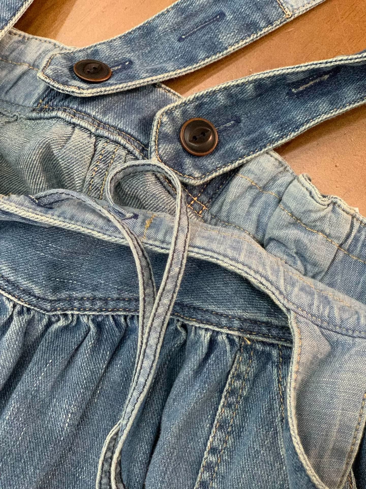 45rpm 45R Denim Suspender Skirt Size 30" / US 8 / IT 44 - 6 Thumbnail