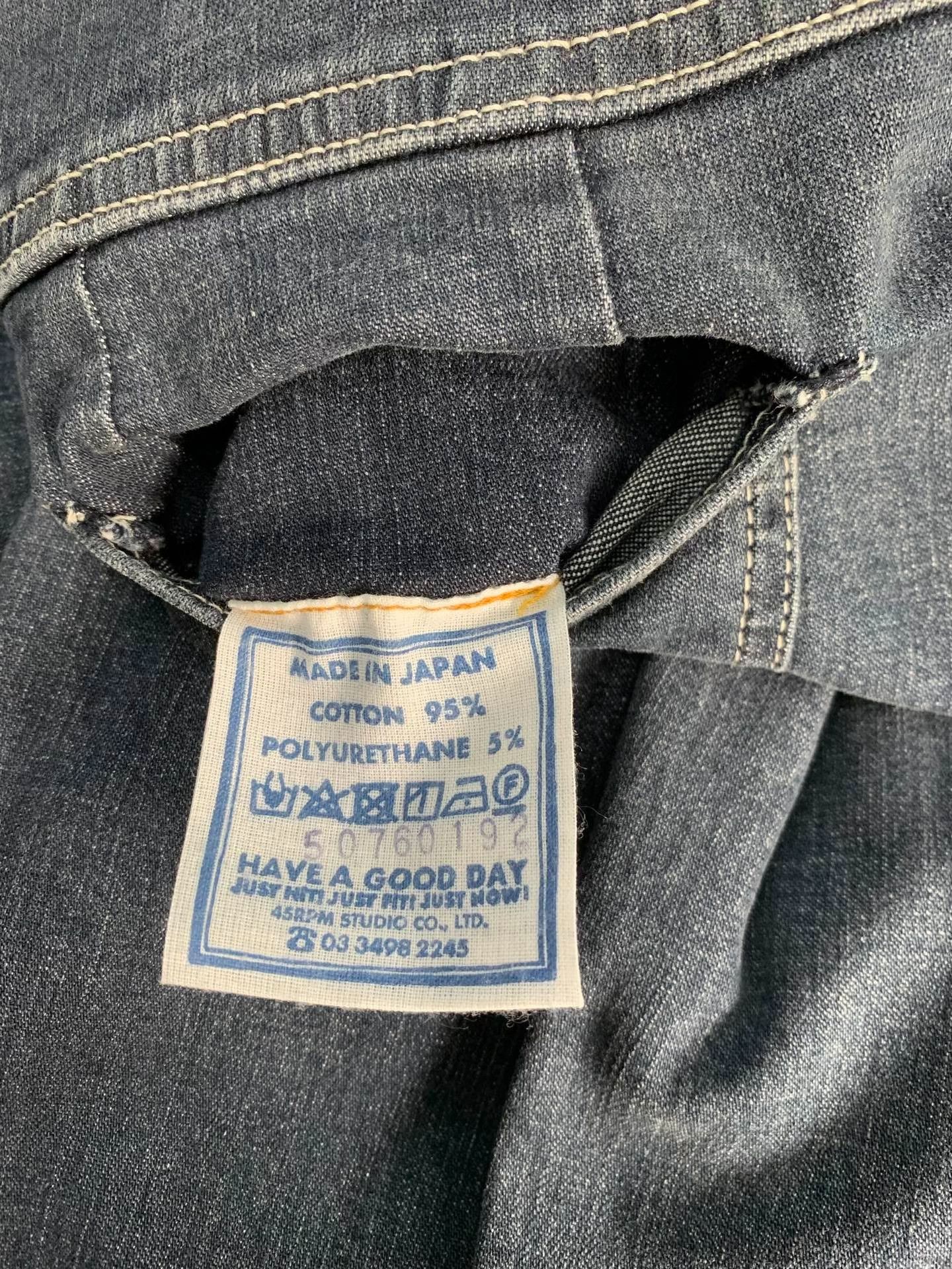 45rpm 45R Dark Blue Casual Jeans Size 29" - 3 Thumbnail