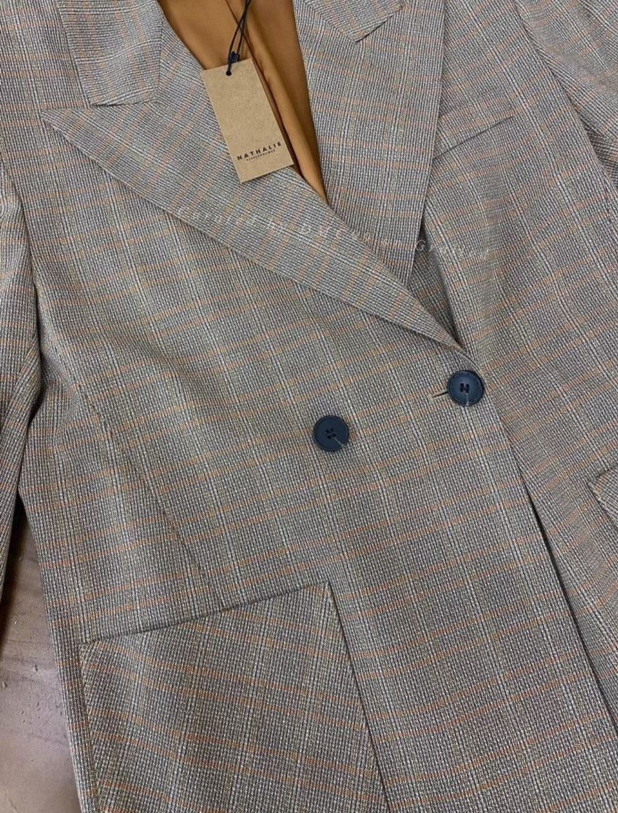 Natalie Martin Nathalie Houndstooth Unisex Blazer Size US M / EU 48-50 / 2 - 6 Thumbnail