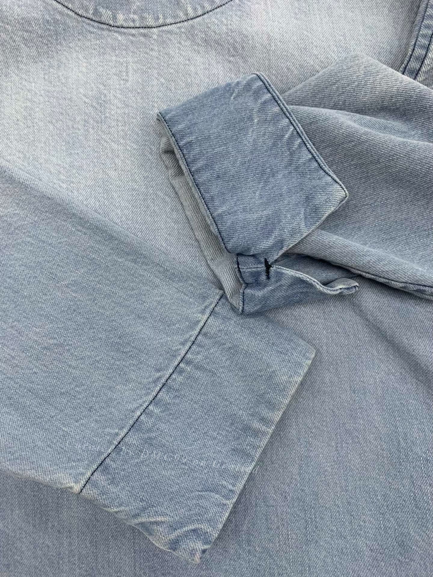 45rpm 45R Indigo Denim Long Top Size M / US 6-8 / IT 42-44 - 7 Thumbnail