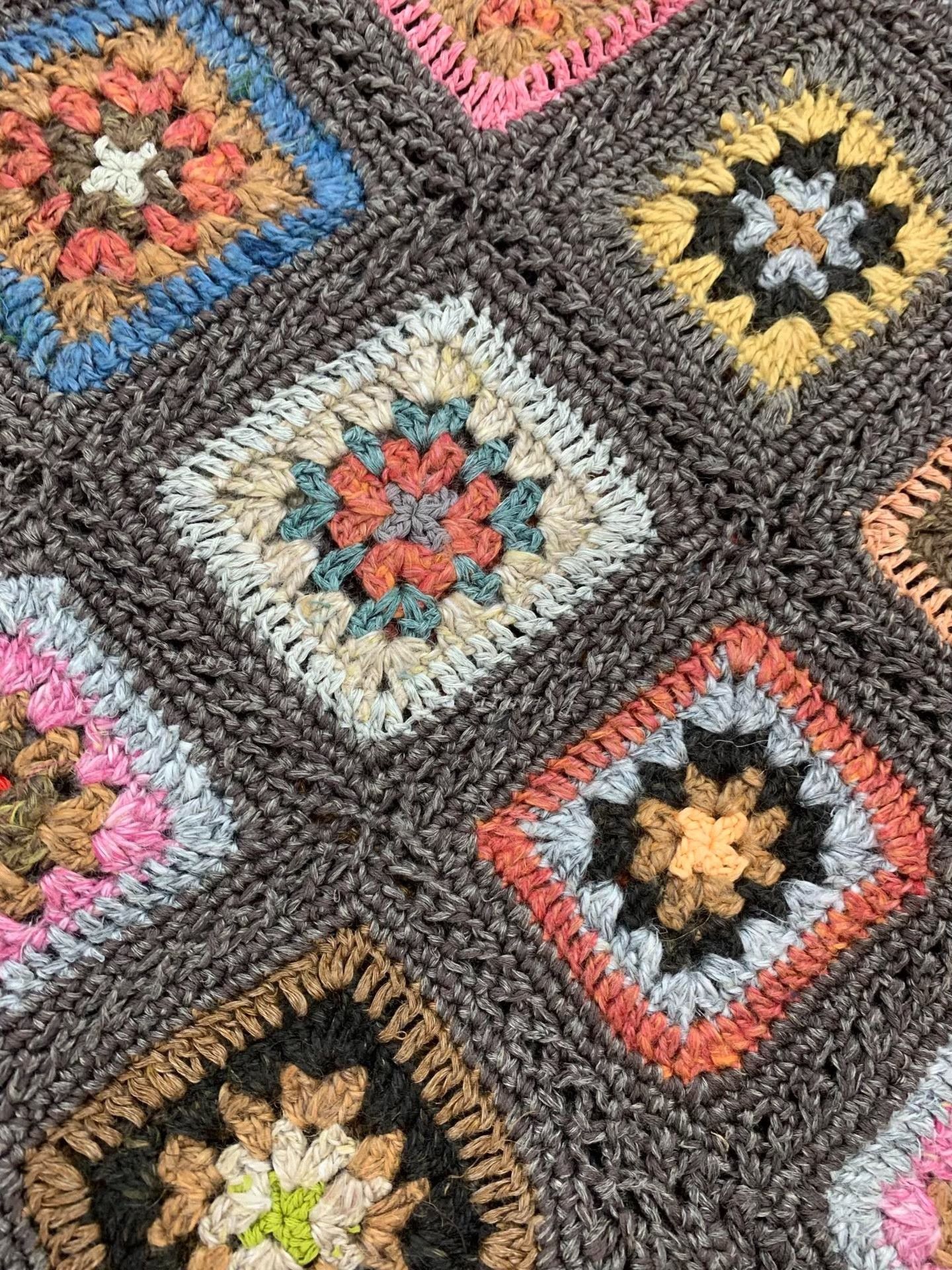 45rpm 45r Hand-Knitted Color Block Shawl Scarf Size ONE SIZE - 3 Thumbnail