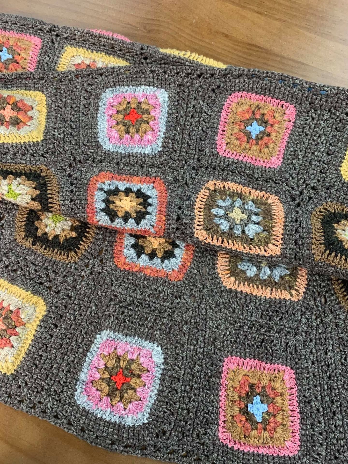 45rpm 45r Hand-Knitted Color Block Shawl Scarf Size ONE SIZE - 5 Thumbnail