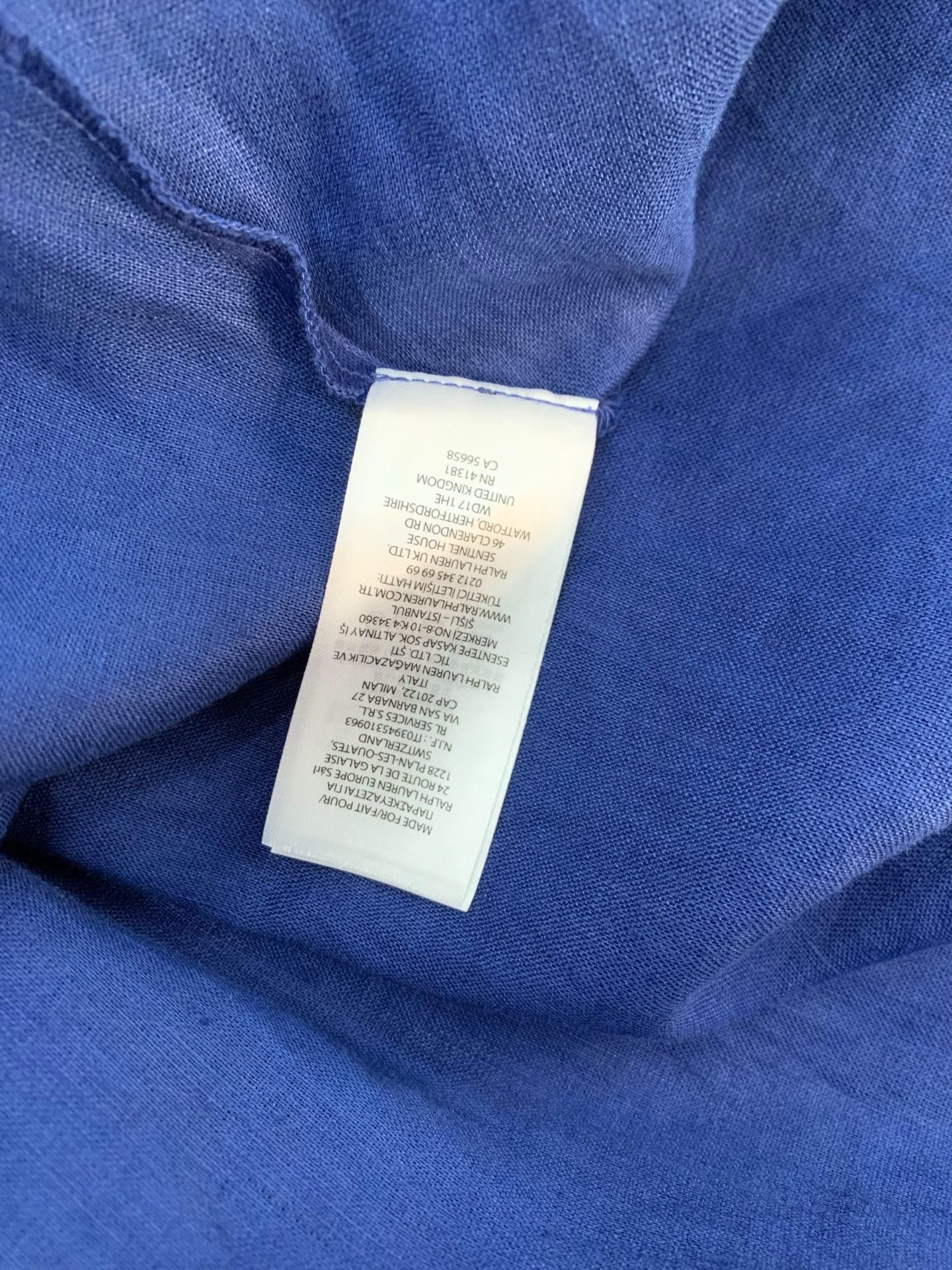 Ralph Lauren Ralph Lauren Waist-cinched Blue Dress Size M / US 6-8 / IT 42-44 - 6 Thumbnail