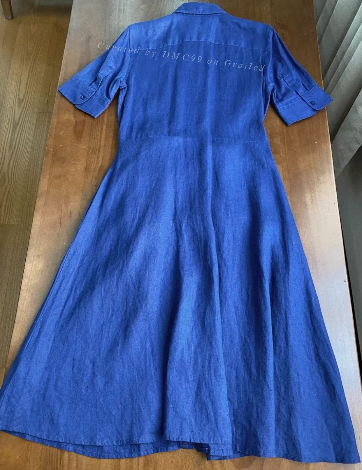 Ralph Lauren Ralph Lauren Waist-cinched Blue Dress Size M / US 6-8 / IT 42-44 - 3 Thumbnail