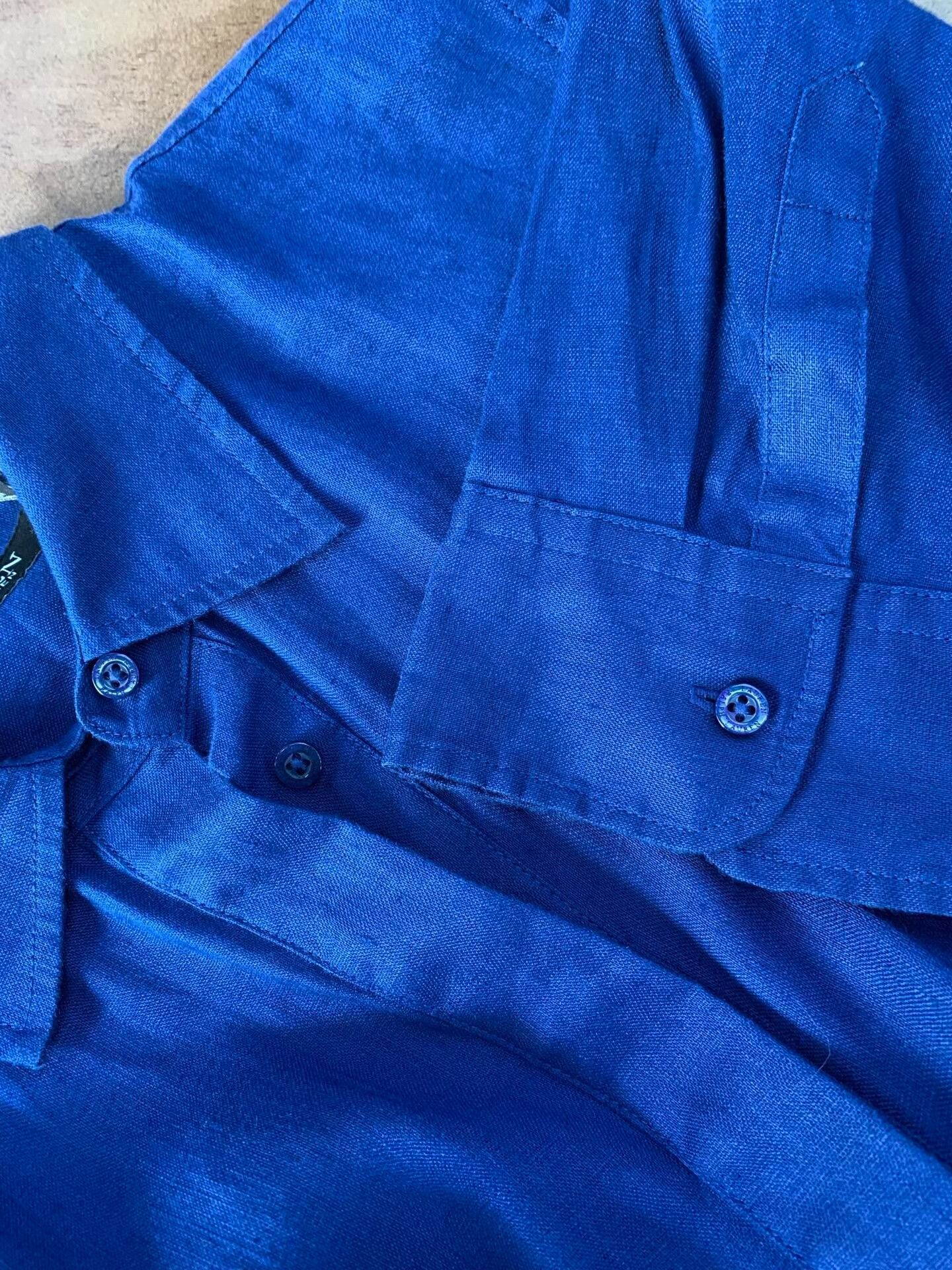 Ralph Lauren Ralph Lauren Waist-cinched Blue Dress Size M / US 6-8 / IT 42-44 - 4 Thumbnail