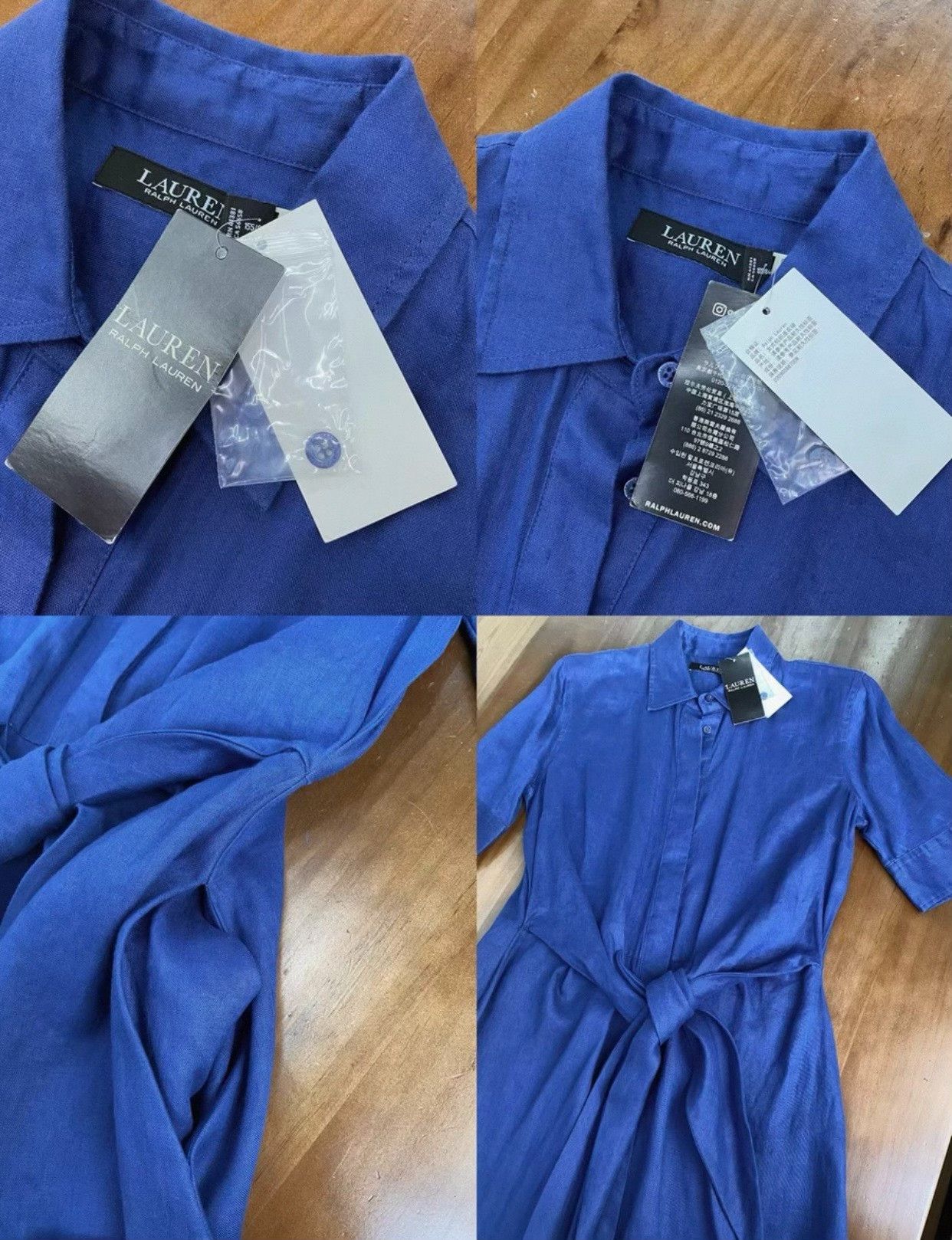 Ralph Lauren Ralph Lauren Waist-cinched Blue Dress Size M / US 6-8 / IT 42-44 - 5 Thumbnail