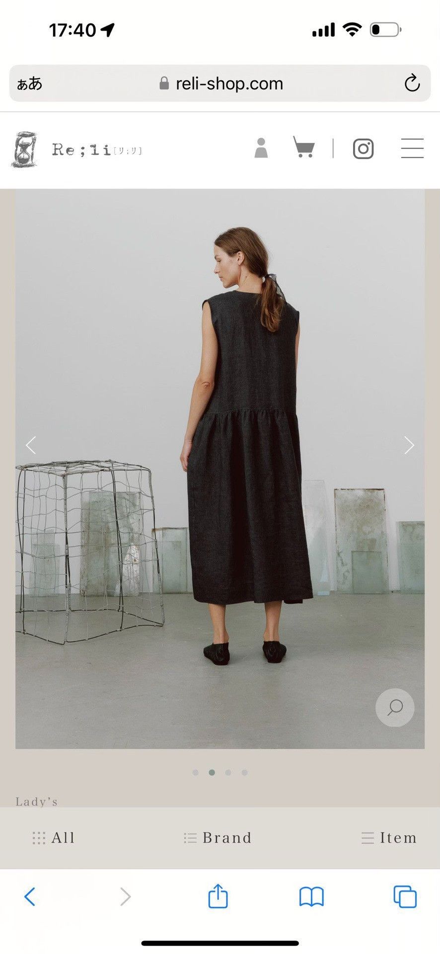 Muji New Muku Sleeveless Linen Dress Size S / US 4 / IT 40 - 2 Thumbnail