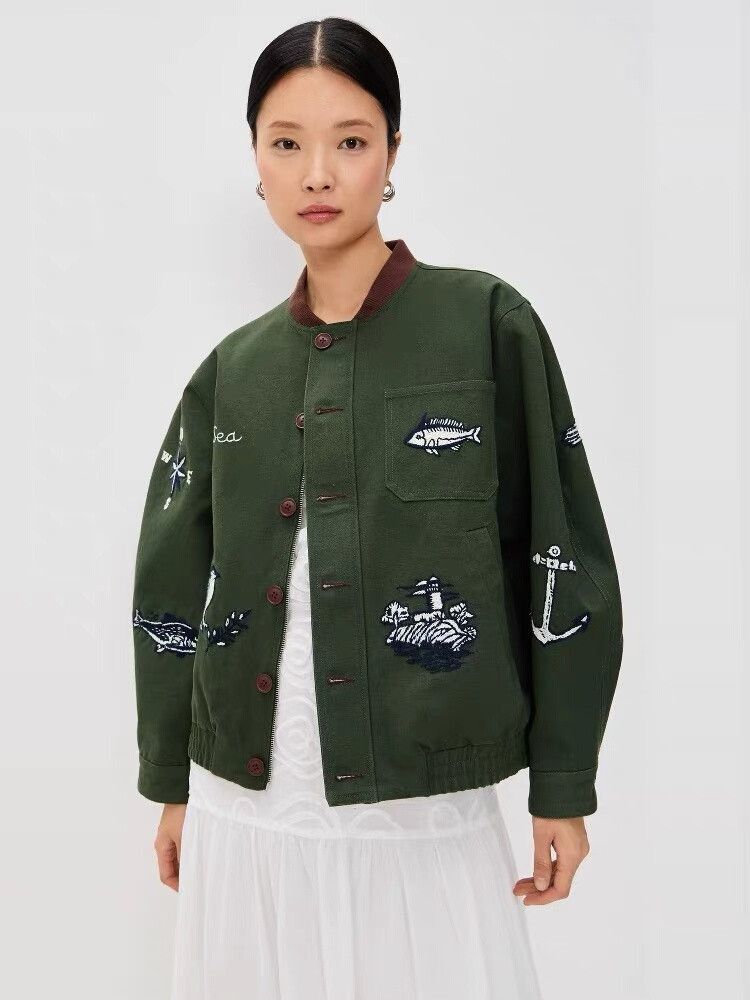 Sea New York Sea Clyde Women's Bomber Jacket Size M / US 6-8 / IT 42-44 - 2 Thumbnail