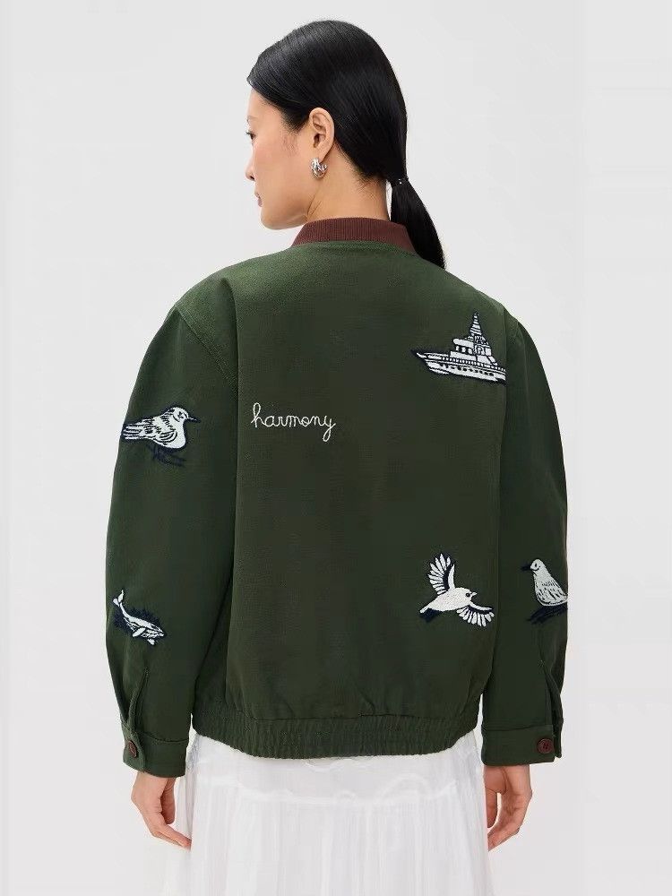 Sea New York Sea Clyde Women's Bomber Jacket Size M / US 6-8 / IT 42-44 - 4 Thumbnail