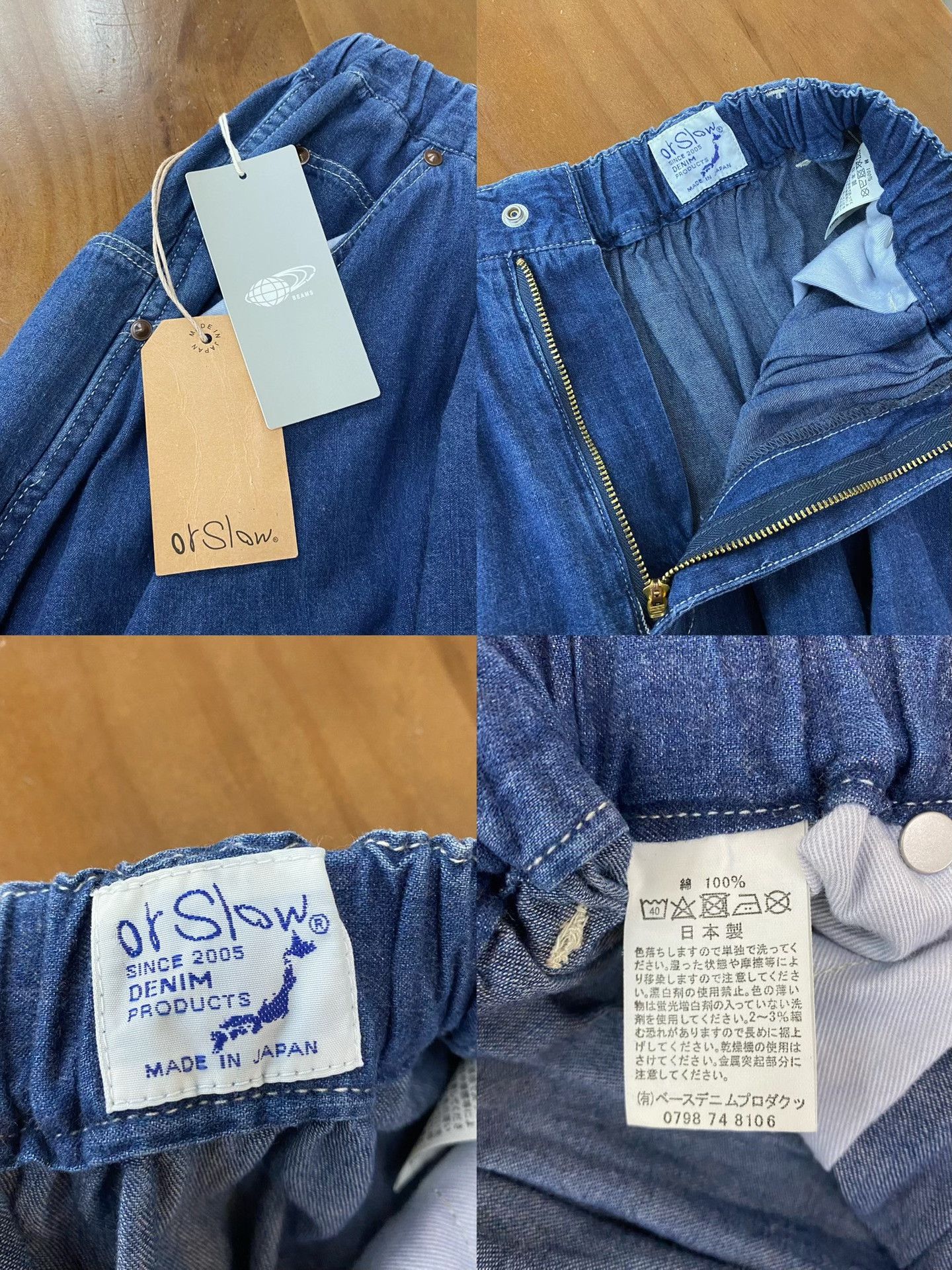 Orslow orSlow Japanese Denim Skirt Size 32" / US 10 / IT 46 - 9 Thumbnail