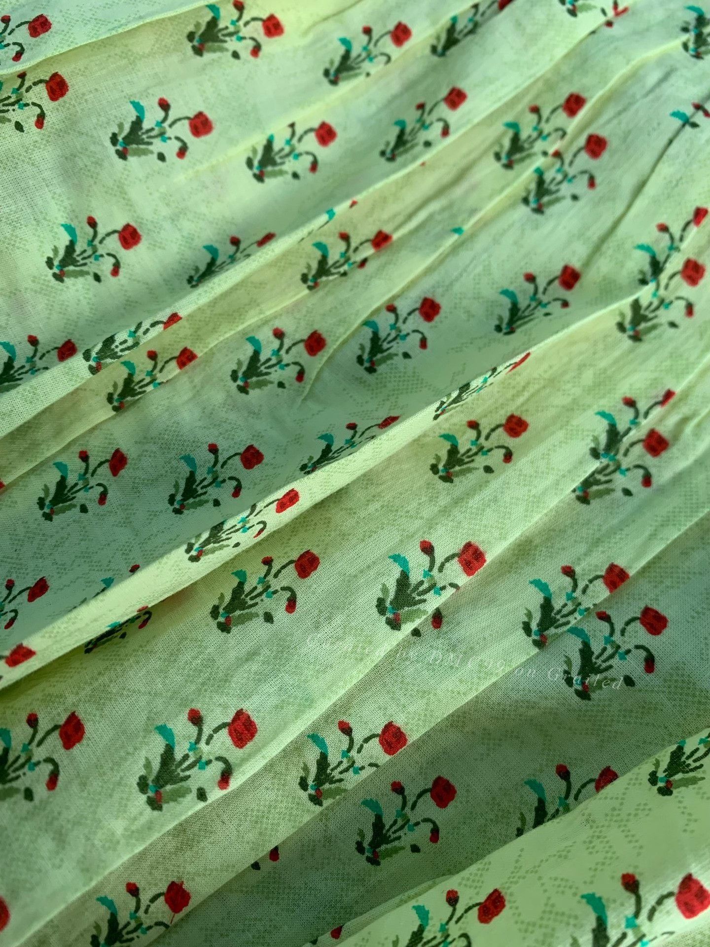 Other New Indian Cotton Mint Green Top Size M / US 6-8 / IT 42-44 - 6 Thumbnail