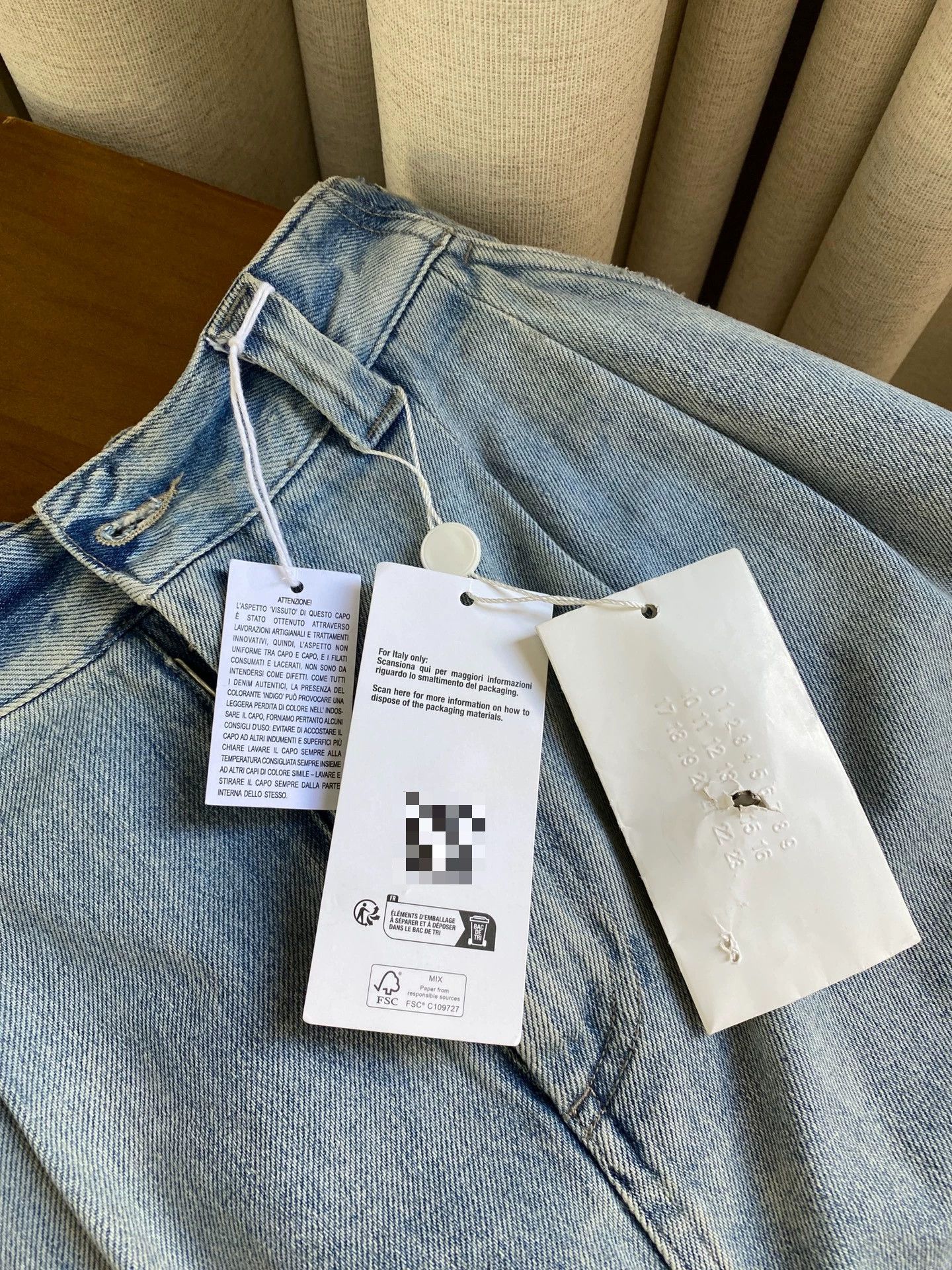 Maison Margiela Maison Margiela Blue Wide-Leg Jeans Size 38" / US 16 / IT 52 - 6 Thumbnail