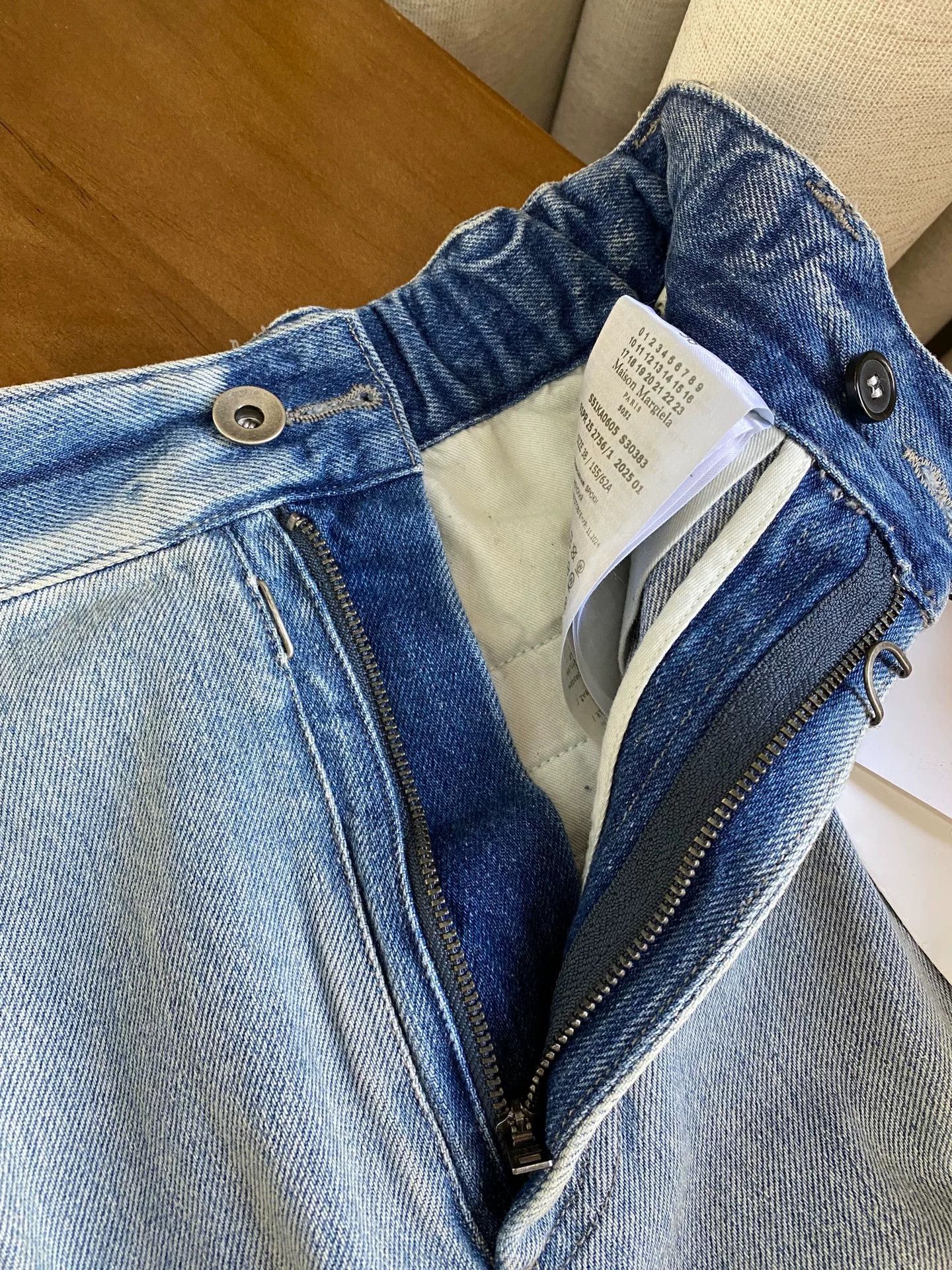 Maison Margiela Maison Margiela Blue Wide-Leg Jeans Size 38" / US 16 / IT 52 - 3 Thumbnail