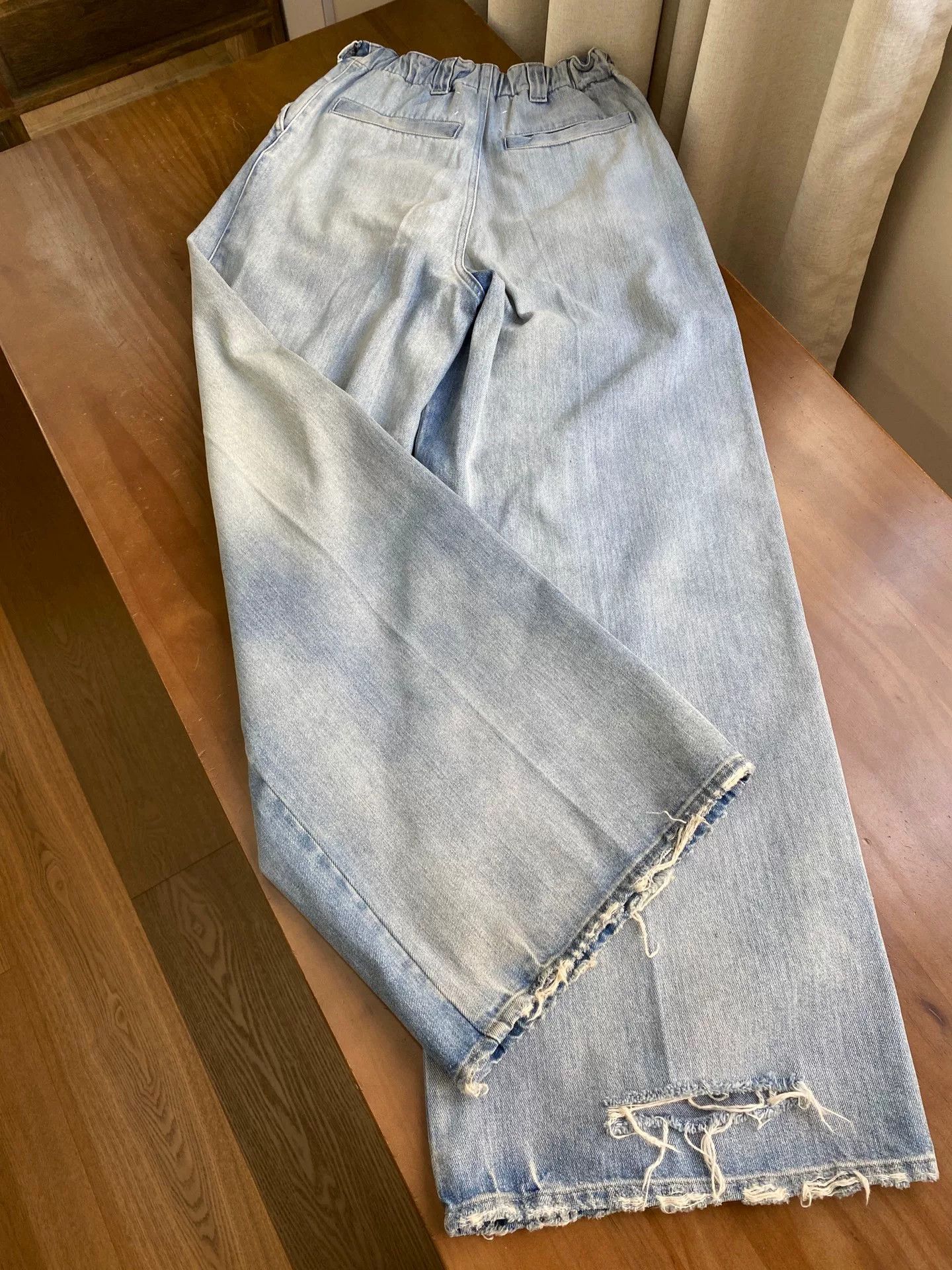 Maison Margiela Maison Margiela Blue Wide-Leg Jeans Size 38" / US 16 / IT 52 - 2 Thumbnail