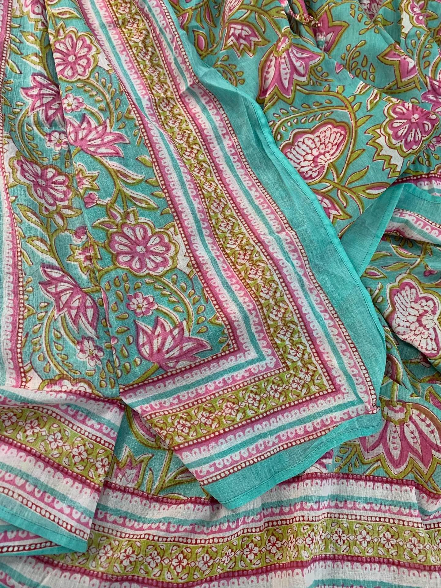 Other New Indian Cotton Drawstring Waist Dress Size M / US 6-8 / IT 42-44 - 5 Thumbnail