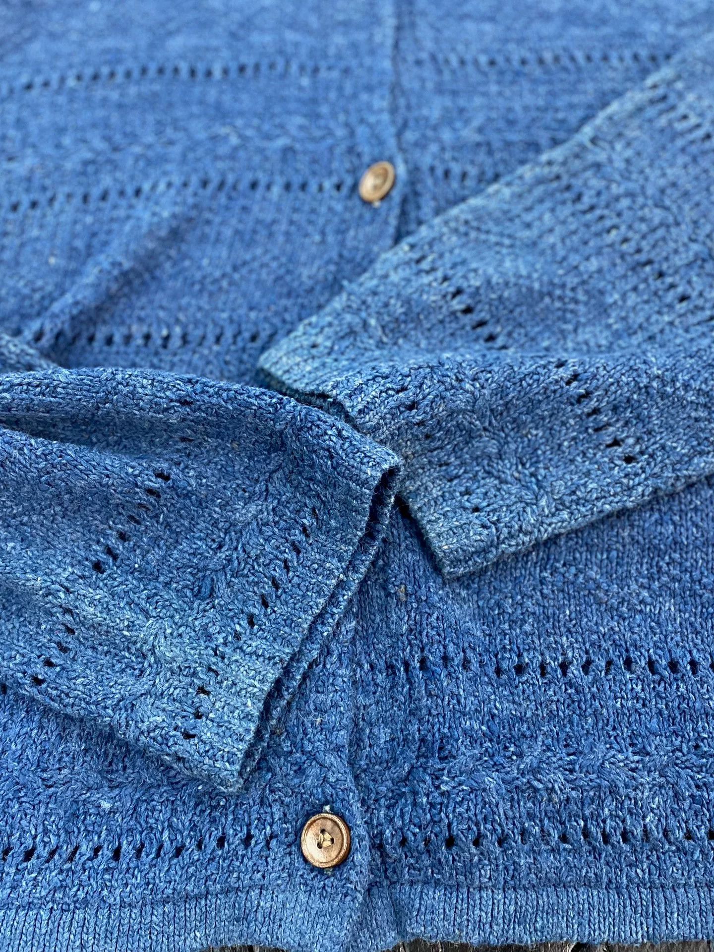 Other New Handmade Tussah Silk Blue Shirt Size US M / EU 48-50 / 2 - 4 Thumbnail